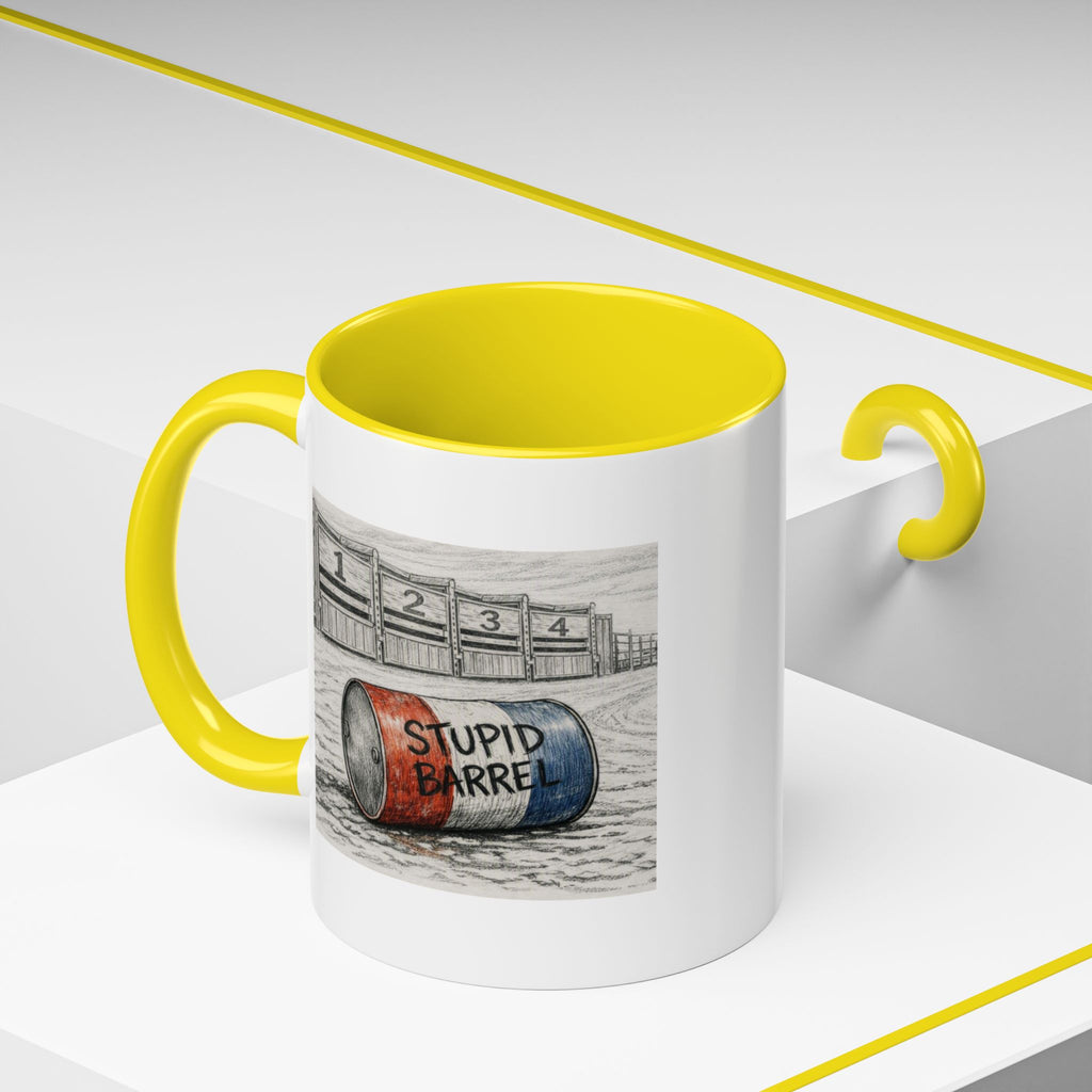 Out of the Money Barrel Racing Coffee Mug — Rodeo Cowgirl Accent Mug (11/15 oz)