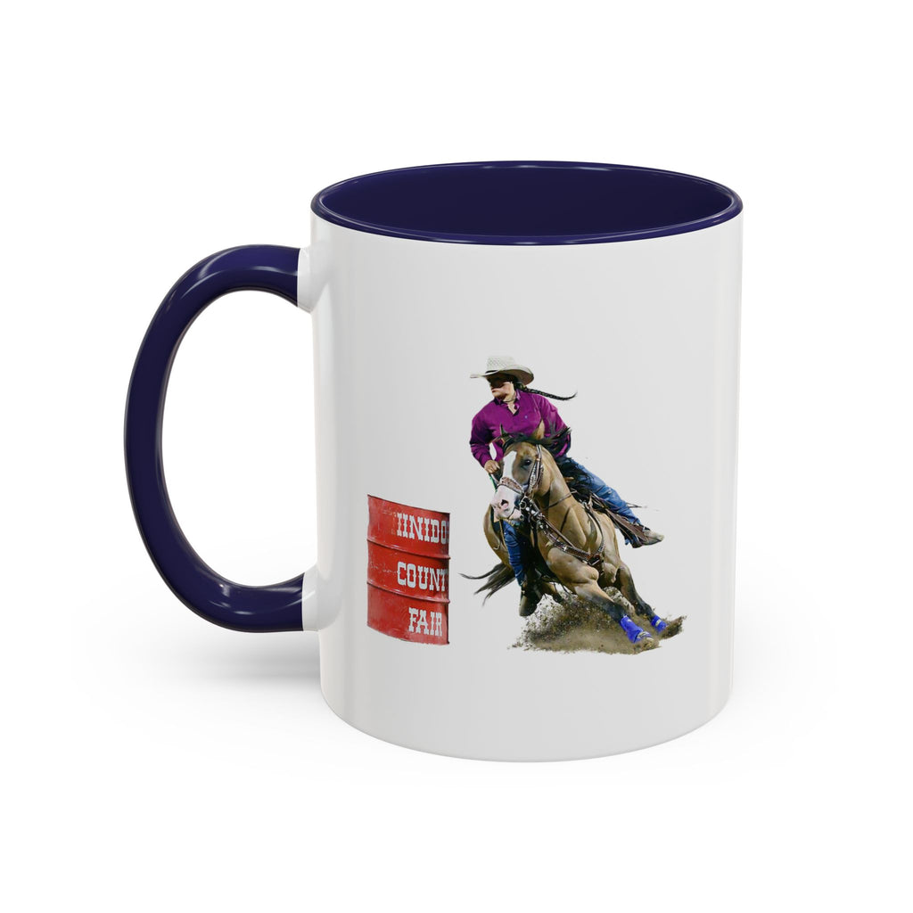 Barrel Racing Dreams Coffee Mug — "Small Town Girl, Big Buckle Dreams" Accent Mug