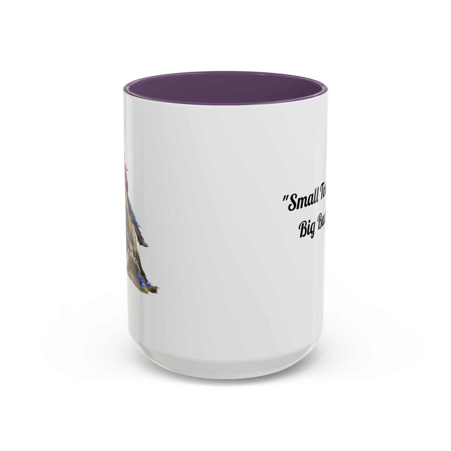 Barrel Racing Dreams Coffee Mug — "Small Town Girl, Big Buckle Dreams" Accent Mug