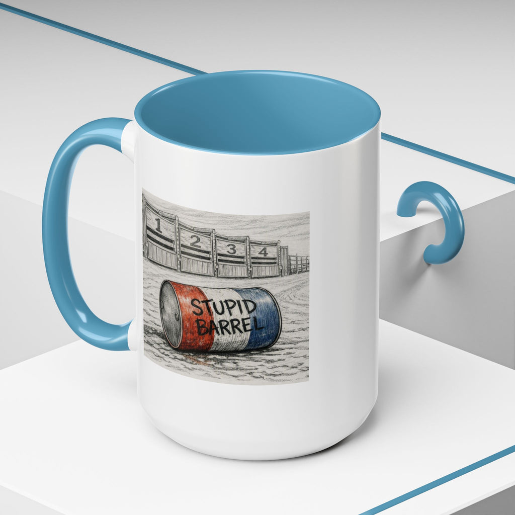 Out of the Money Barrel Racing Coffee Mug — Rodeo Cowgirl Accent Mug (11/15 oz)