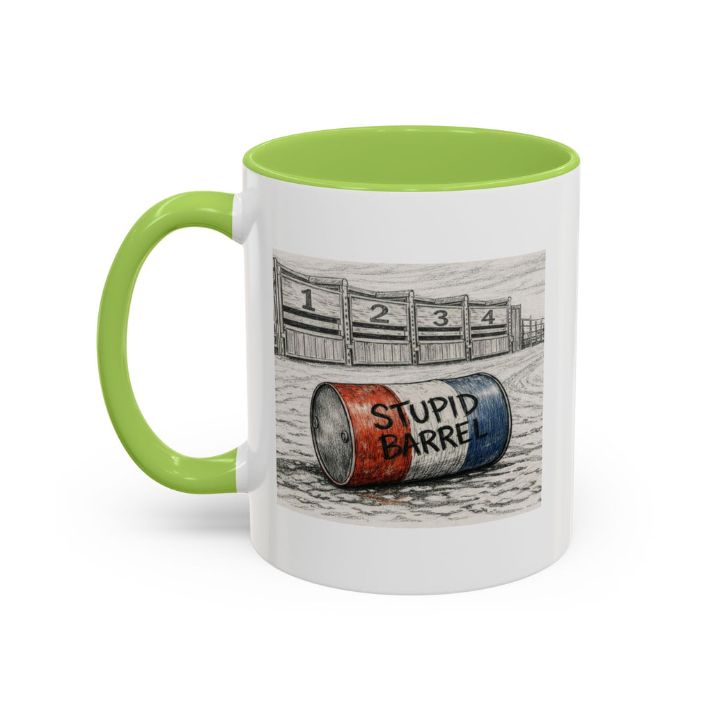 Out of the Money Barrel Racing Coffee Mug — Rodeo Cowgirl Accent Mug (11/15 oz)