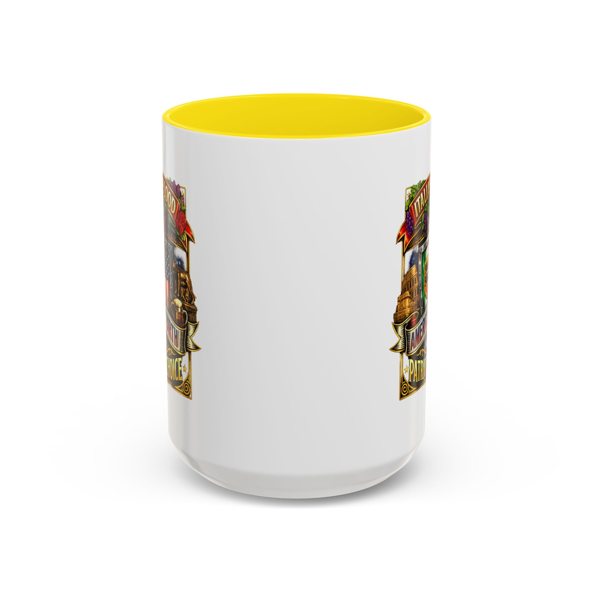 Italian by Blood American by Birth "Patriot by Choice" Accent Coffee Mug (11/15oz)