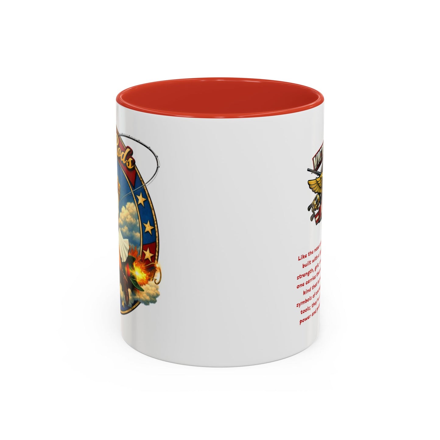 Victory Rods Sportfisherman's WWII Nose Art Pin-Up Illustration Mug | Ceramic Coffee Cup