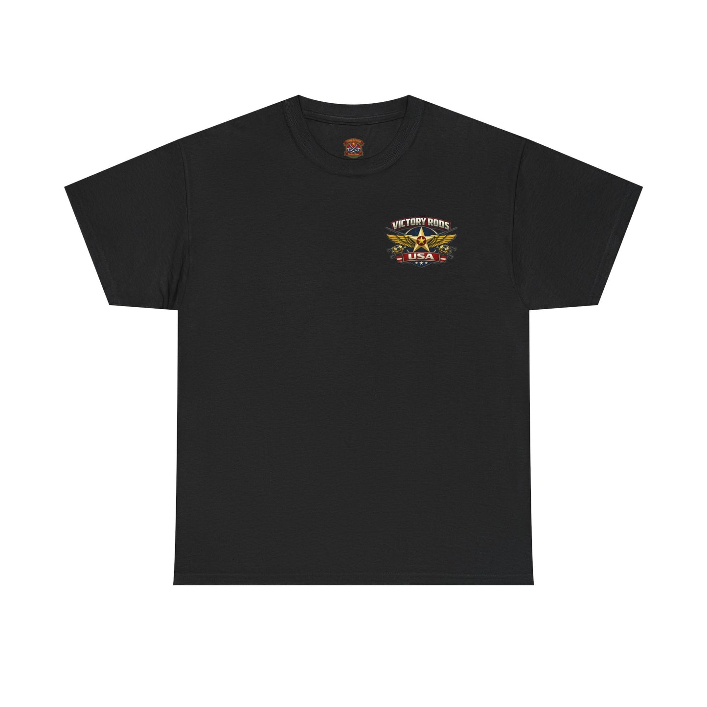 Vintage Pinup Fishing T-Shirt — “Victory Rods” Calico Carol Graphic Tee