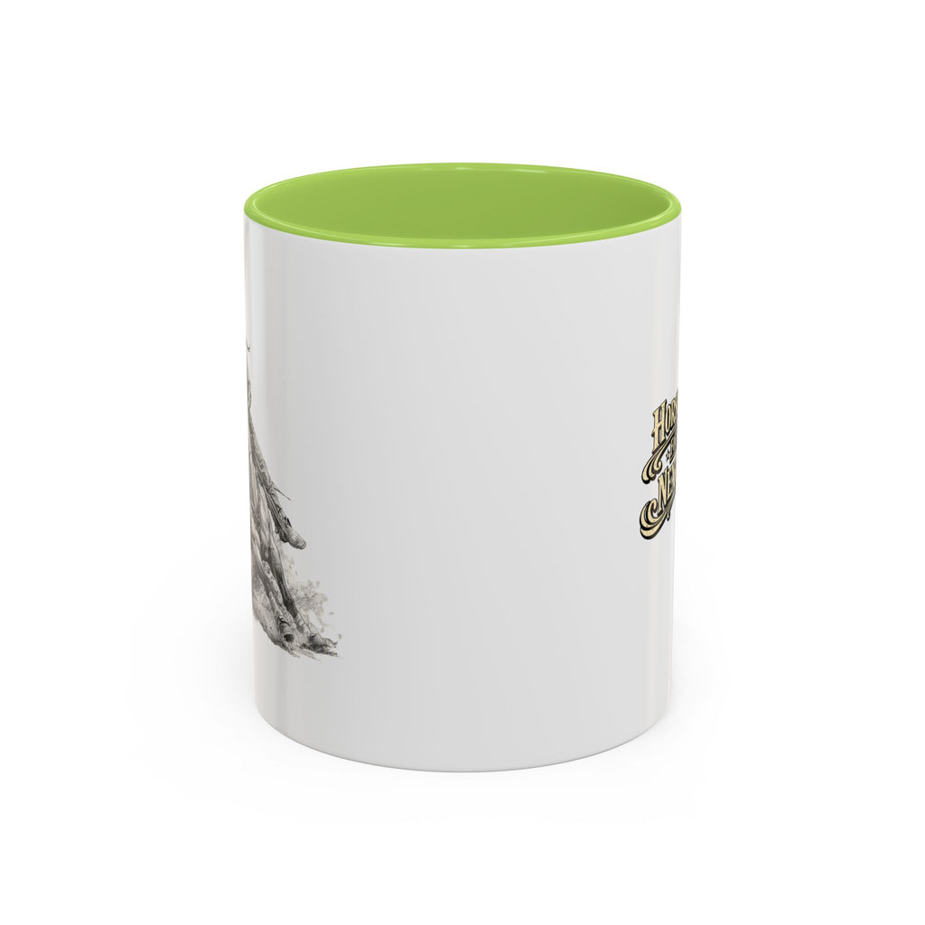 Barrel Racing Coffee Mug — "Horse and Rider Focused on the Next Barrel"