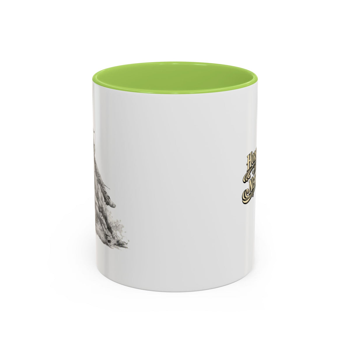 Barrel Racing Coffee Mug — "Horse and Rider Focused on the Next Barrel"