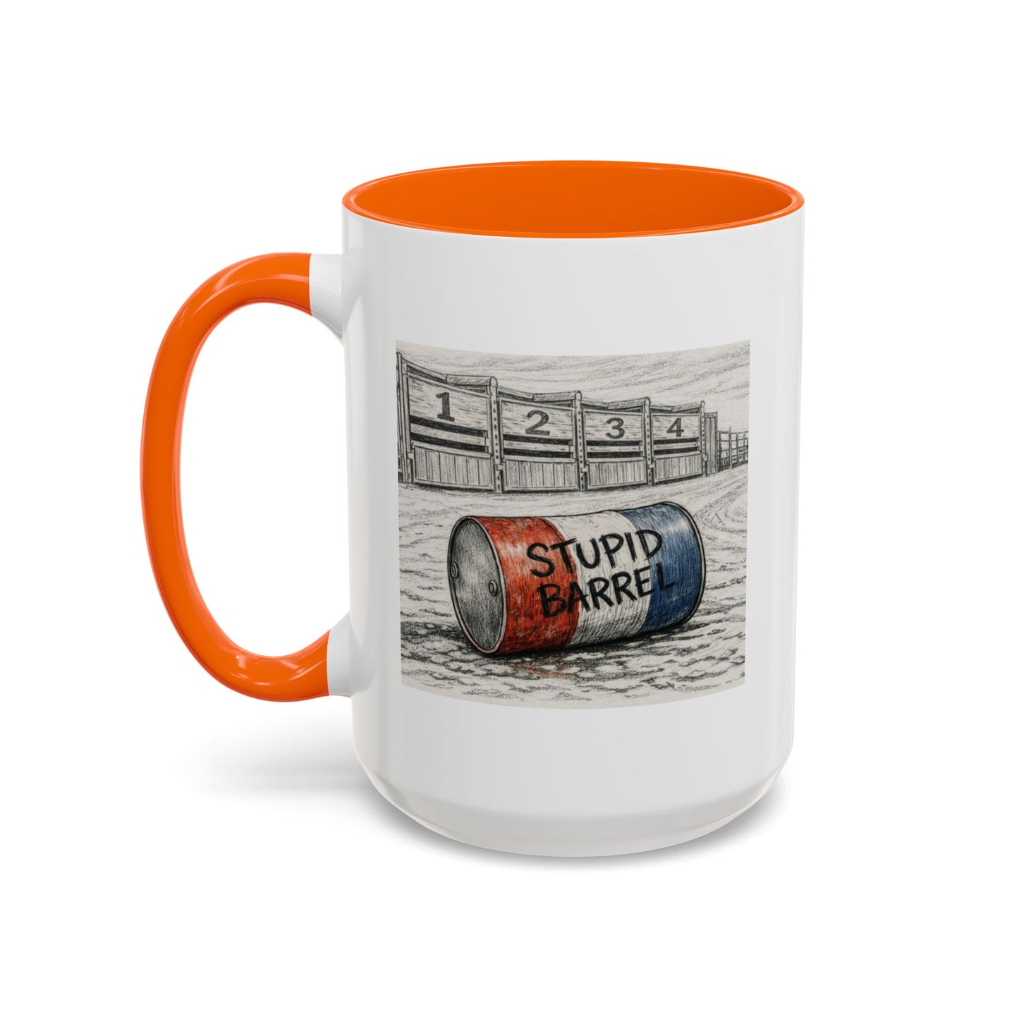 Out of the Money Barrel Racing Coffee Mug — Rodeo Cowgirl Accent Mug (11/15 oz)