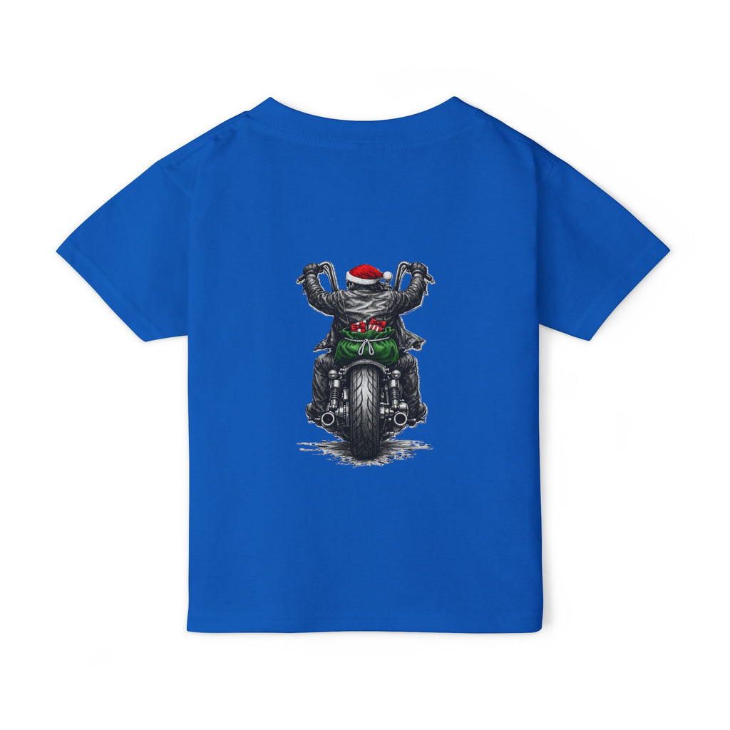 Toddler T‑Shirt — Ride Hard Santa Motorcycle Christmas Tee