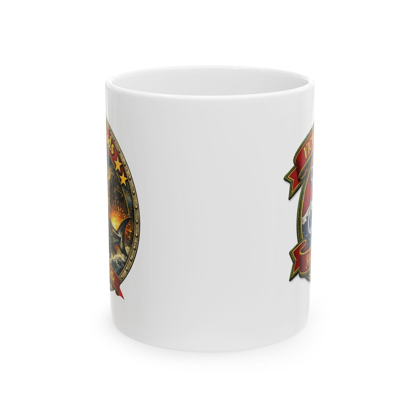 Victory Rods Pin-up Nose Art (Barracuda Belle) / Ceramic Mug (11oz/15oz)