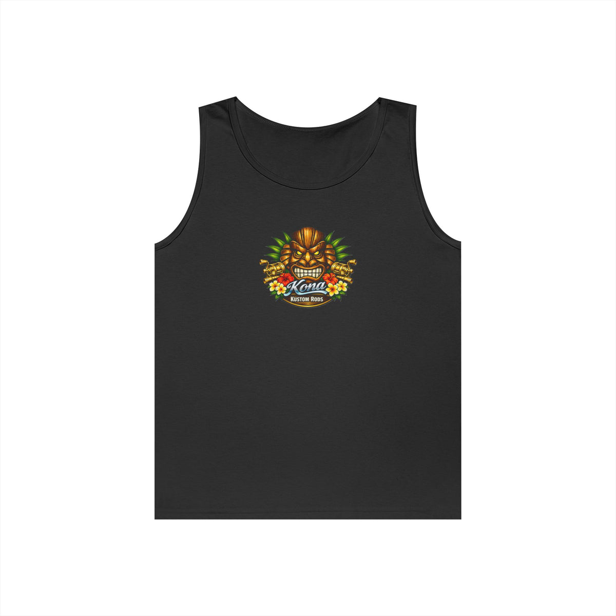 Kona Kustom Rods Tank Top — 'Yellowtail Tami' Retro Beach Graphic