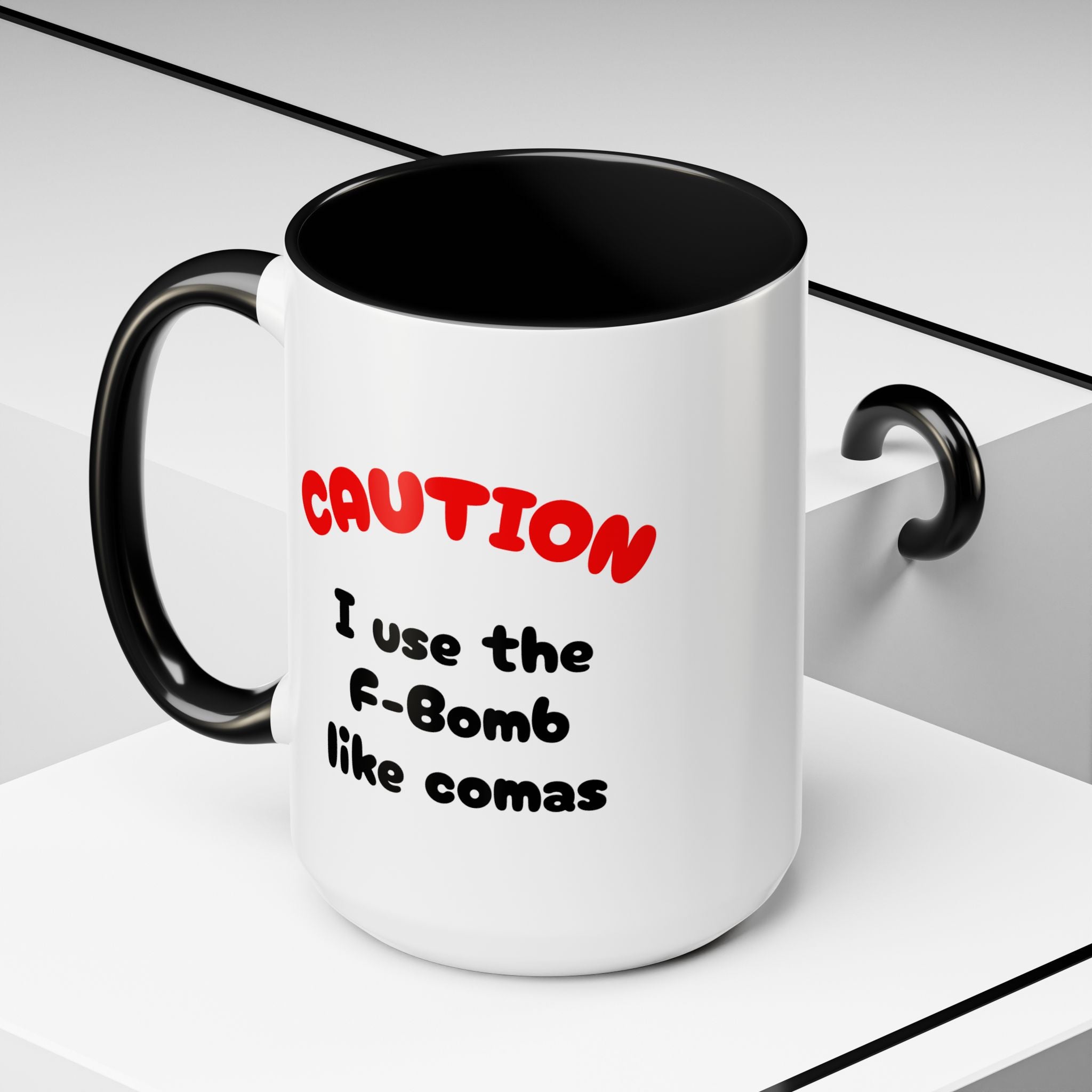 Funny "F" Bomb Accent Coffee Mug – 11oz/15oz Ceramic