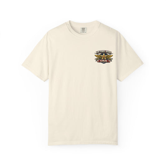 Victory Rods "Dorado Doris" Fishing T-Shirt — Retro Pinup Angler Tee