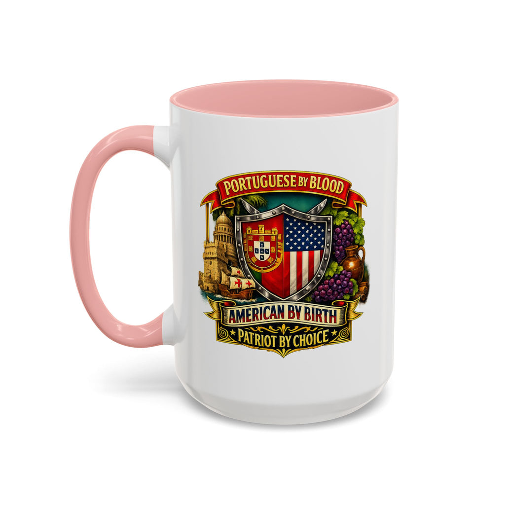 Portuguese/American Pride Mug - Coffee Ceramic Mug