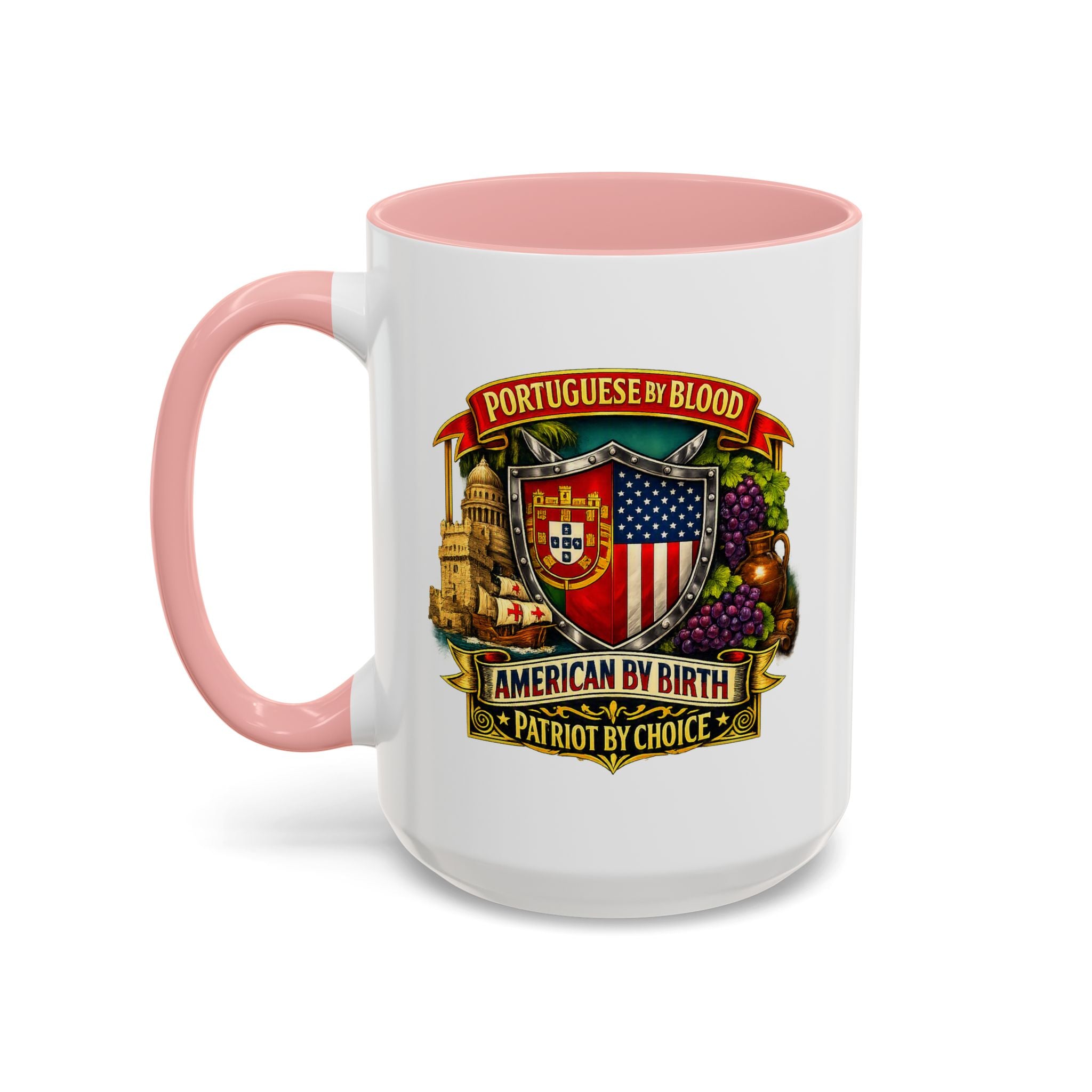 Portuguese/American Pride Mug - Coffee Ceramic Mug