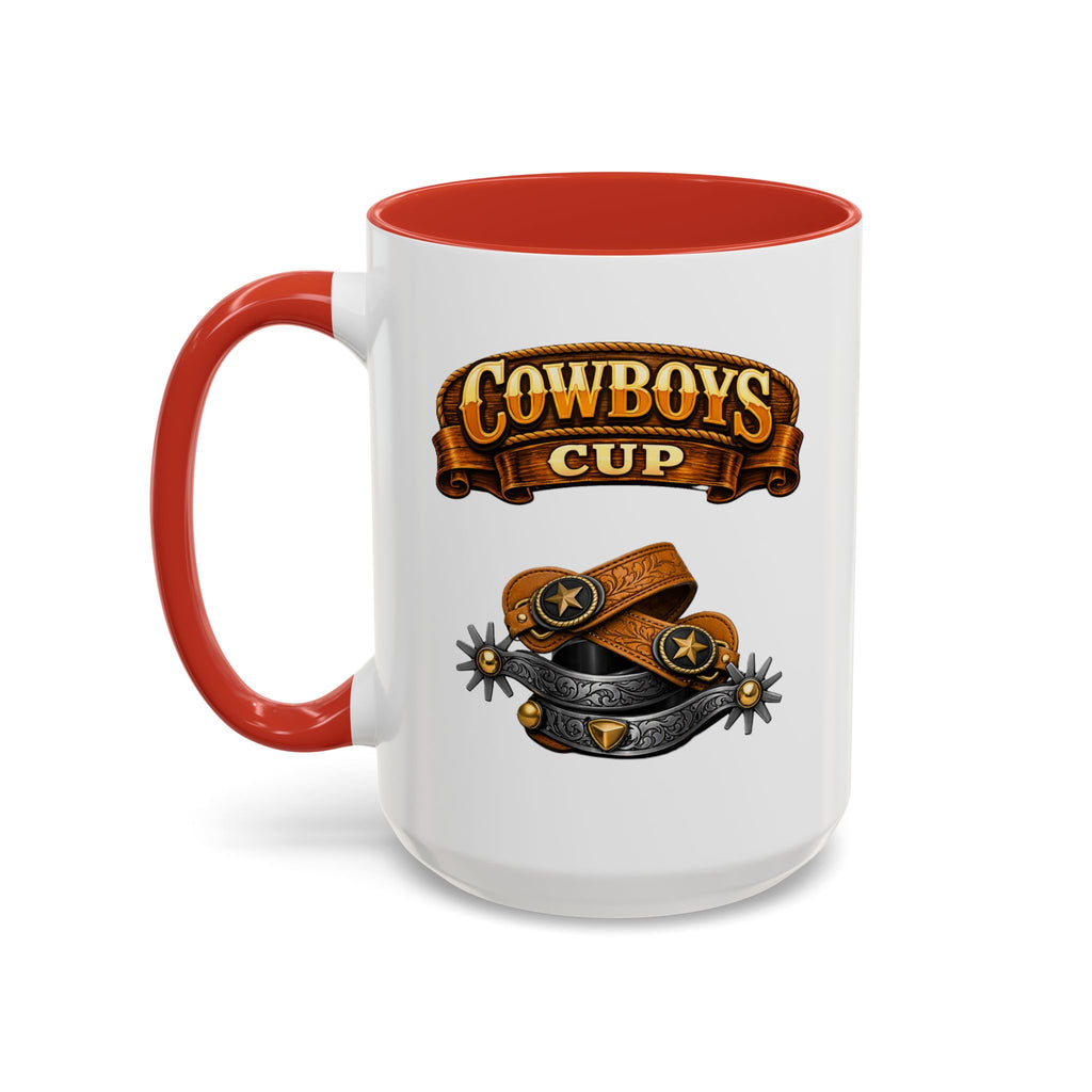 Cowboys Cup Coffee Mug — Western Spur & Leather Design (11/15oz)