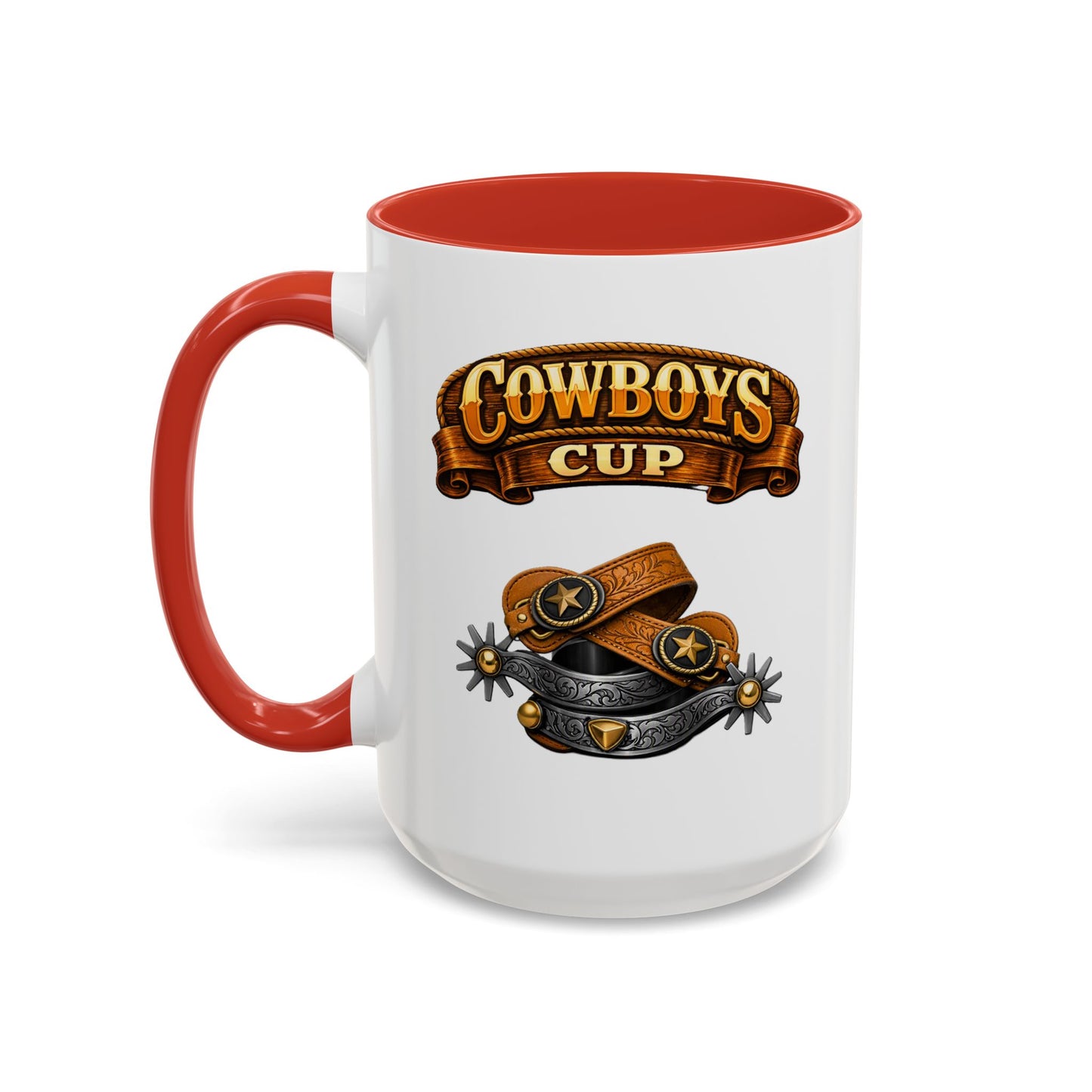 Cowboys Cup Coffee Mug — Western Spur & Leather Design (11/15oz)