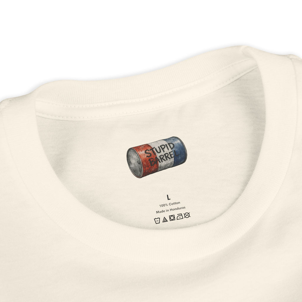 Youth Tee — Rodeo Bull Rider with Patriotic Barrel Graphic
