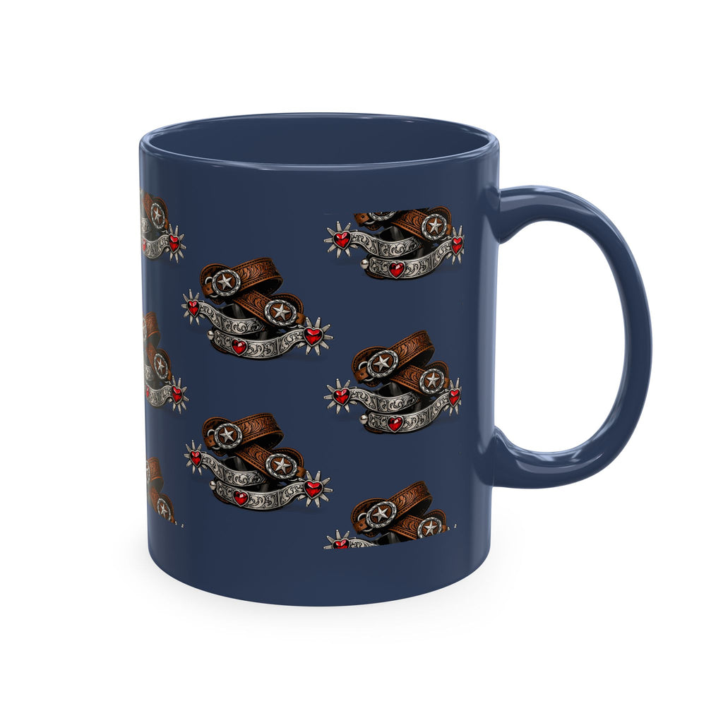 Cowgirl Spur Designed Ceramic Mug — Coffee Cup 11oz