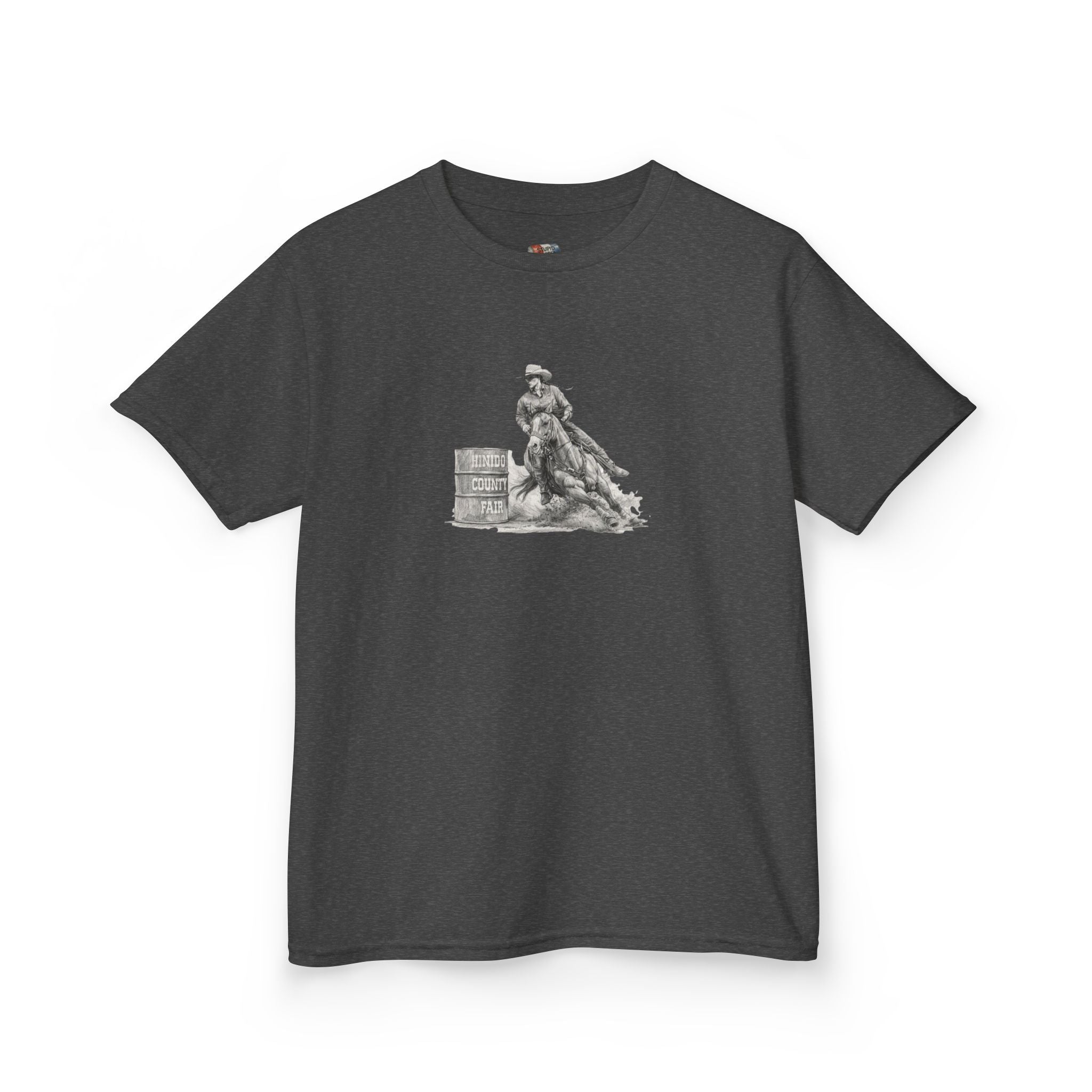 Kids T-Shirt — 'Always Keep Your Eye On the Next Barrel' Cowgirl Graphic