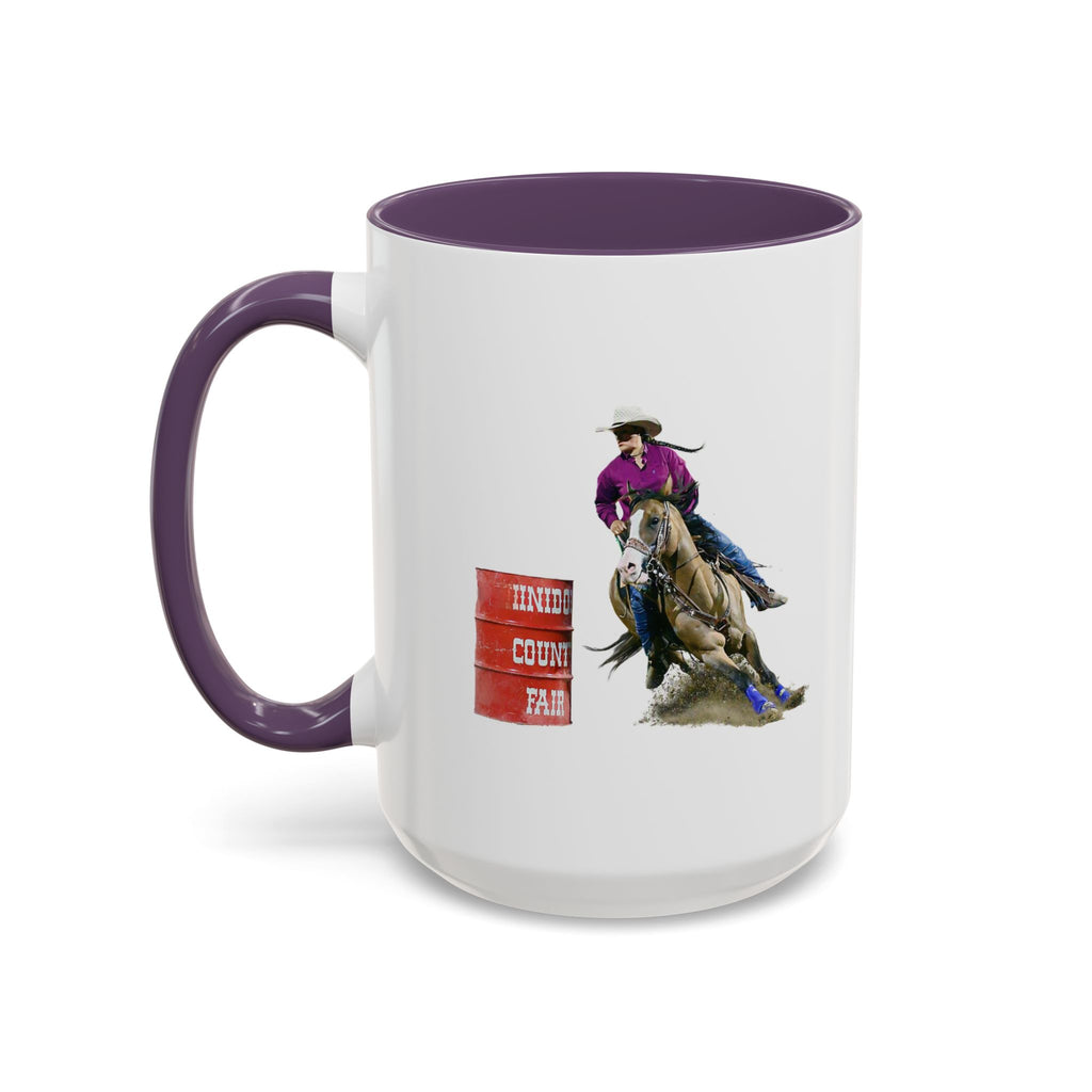 Barrel Racing Dreams Coffee Mug — "Small Town Girl, Big Buckle Dreams" Accent Mug