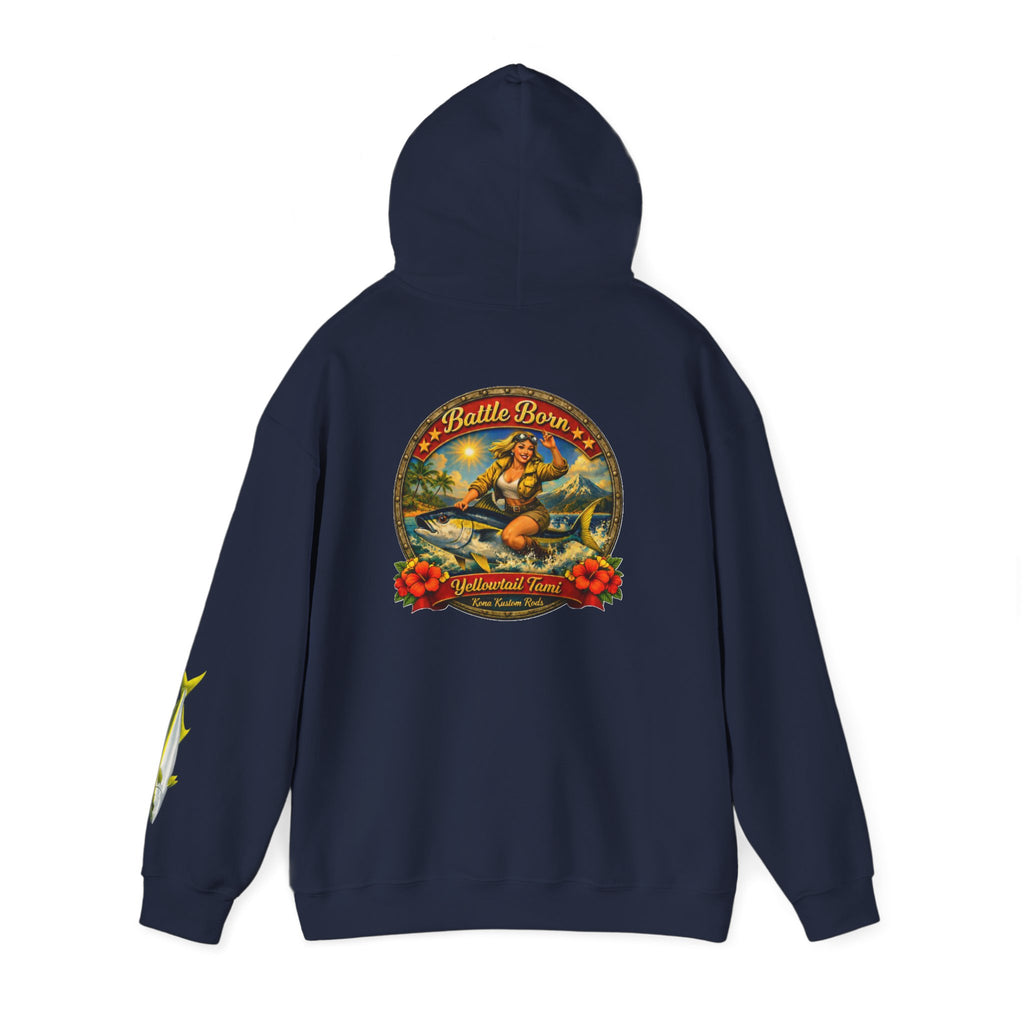Kona Kustom Rods "Yellowtail" Hoodie — Kona Kustom Rods Pullover