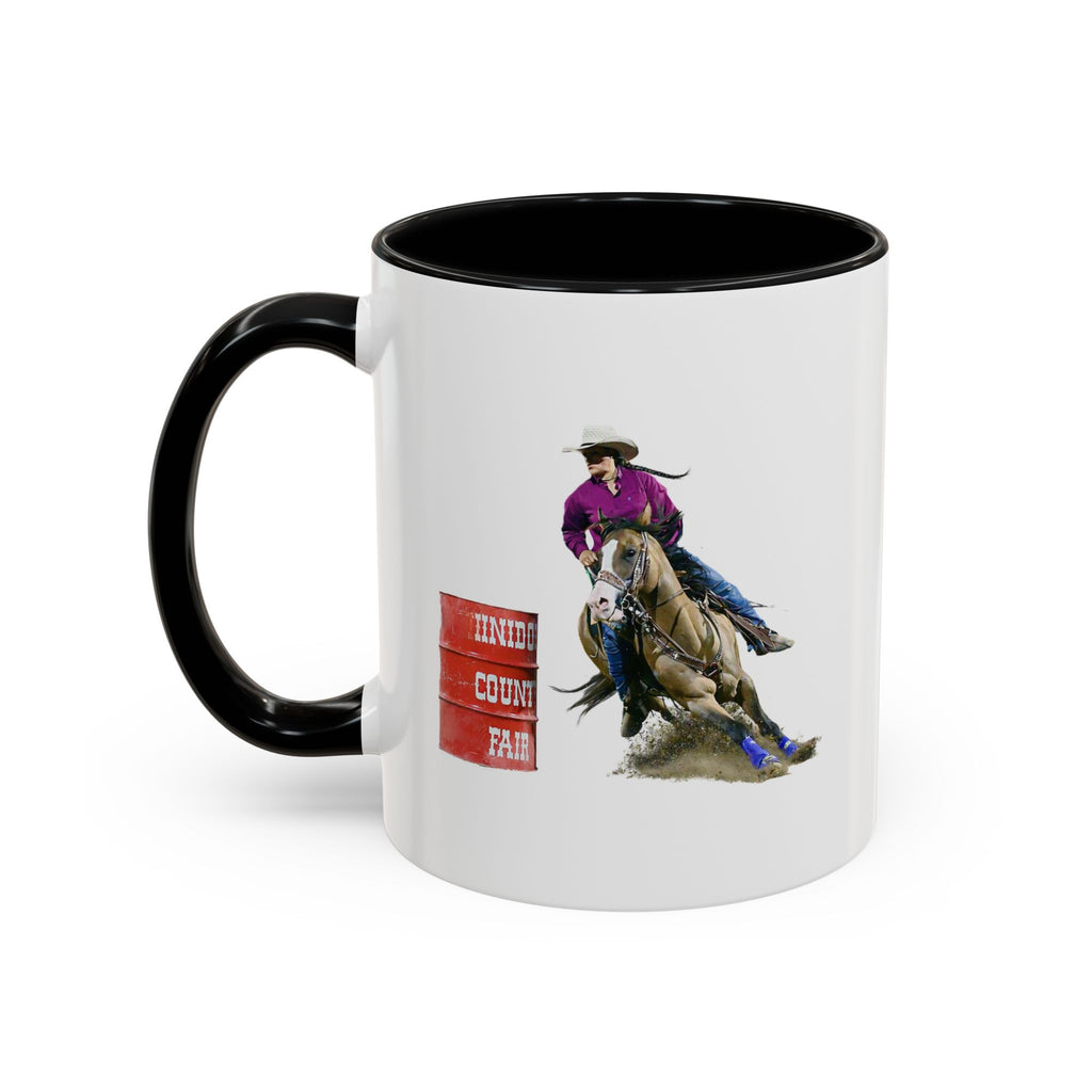 Barrel Racing Dreams Coffee Mug — "Small Town Girl, Big Buckle Dreams" Accent Mug