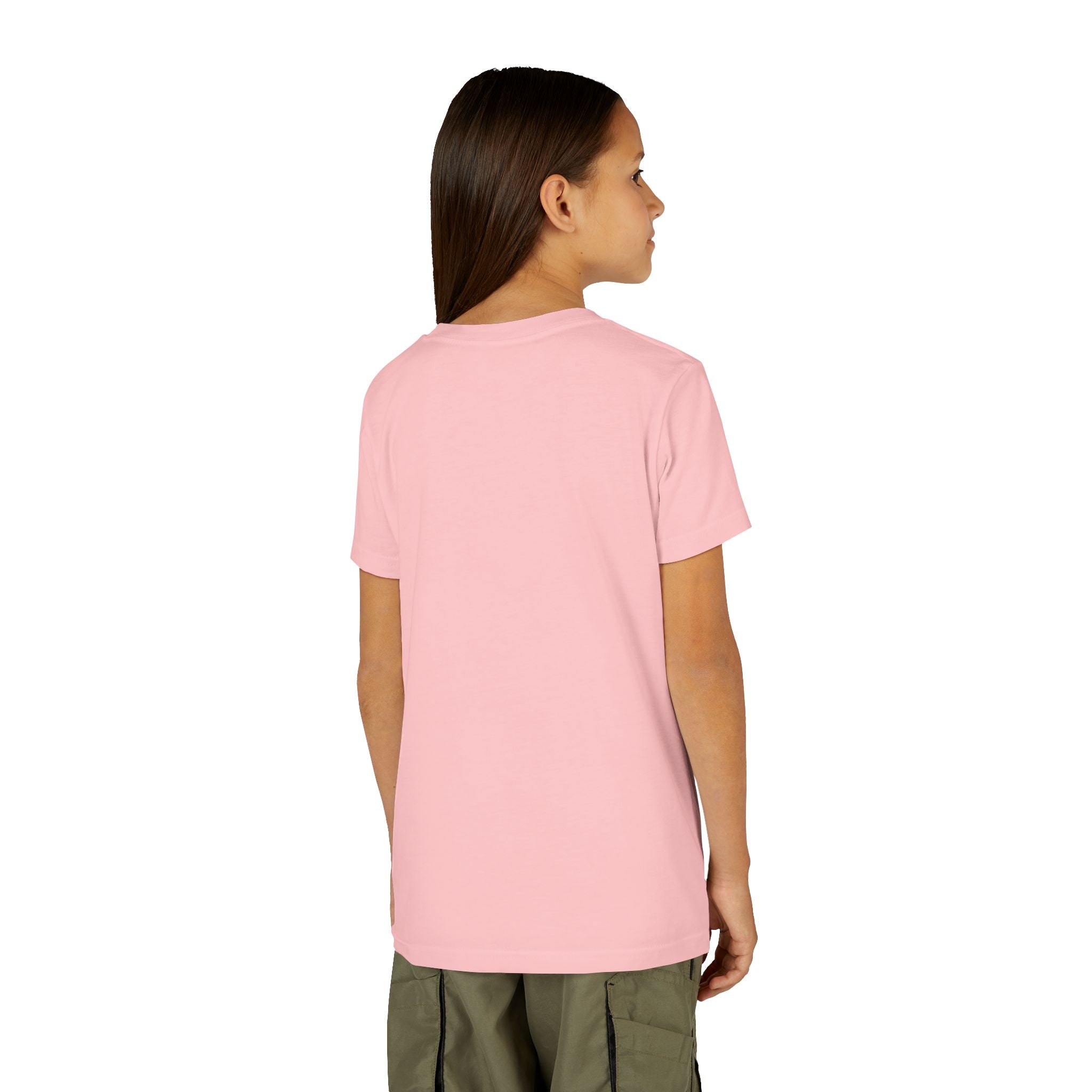Youth Tee — Rodeo Cowgirl with Patriotic Barrel Graphic