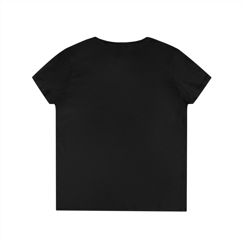 Floral Bull Skull V-Neck Tee