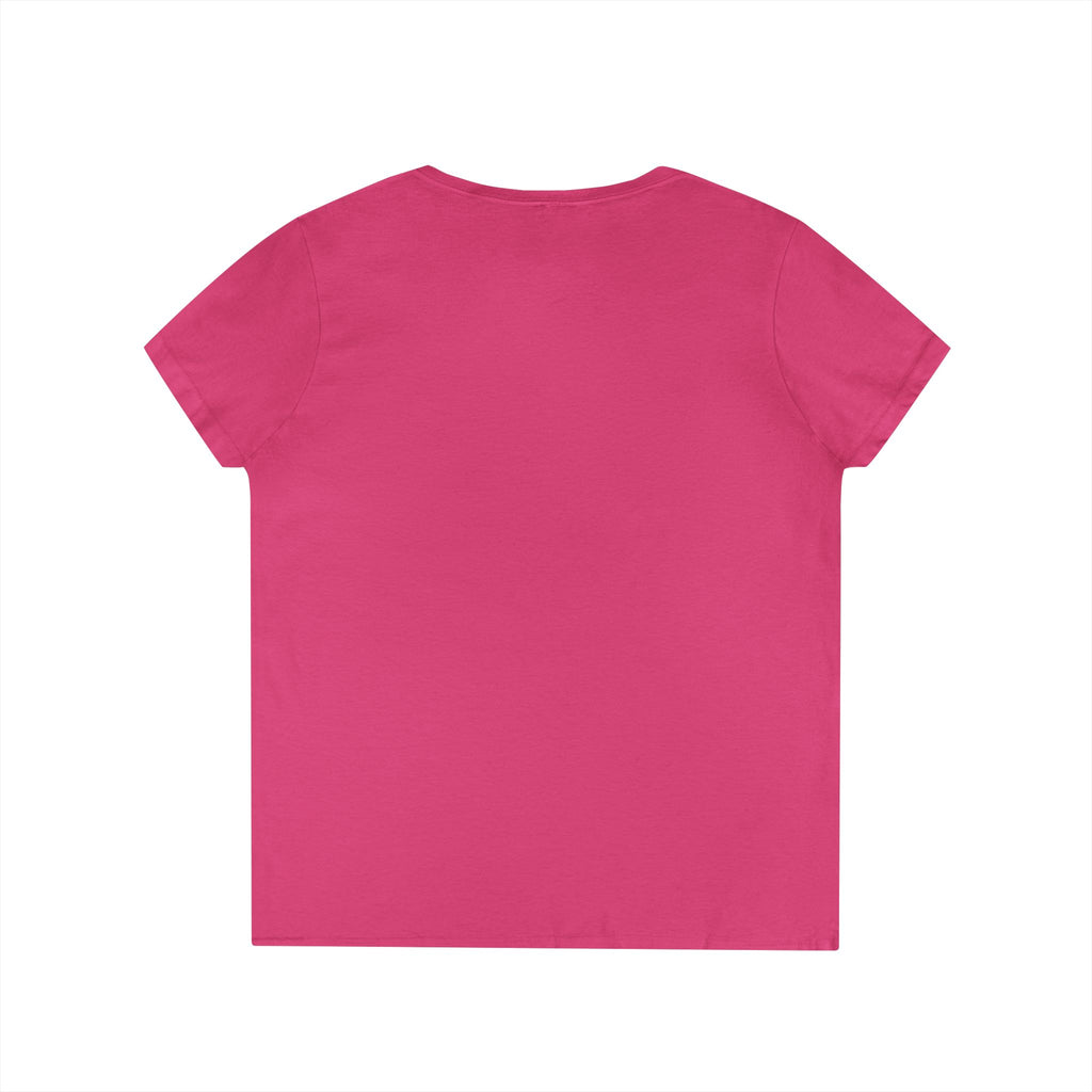 Floral Autumn Colors Bull Skull V-Neck Tee