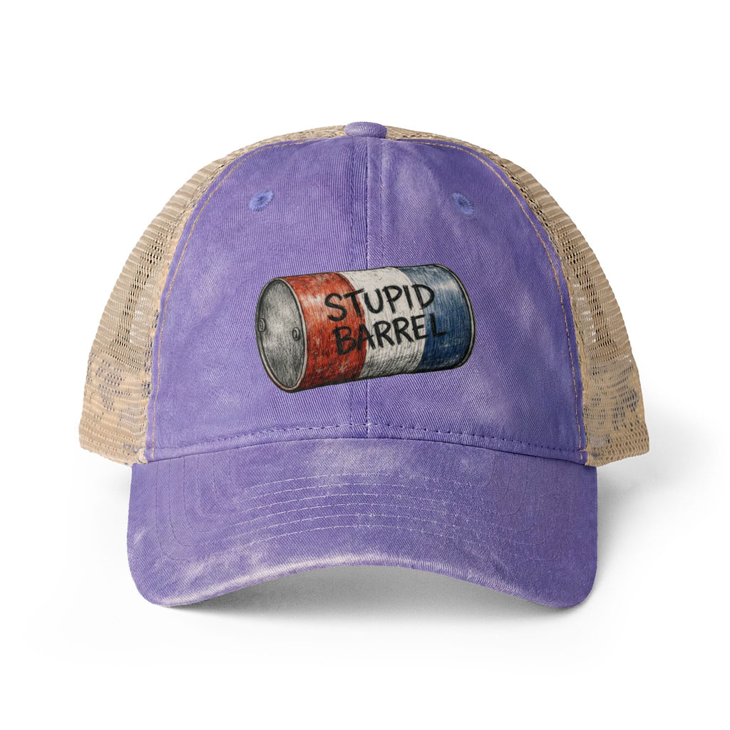 Women's "Stupid Barrel" Washed Mesh-Back Cap - One Size fits All