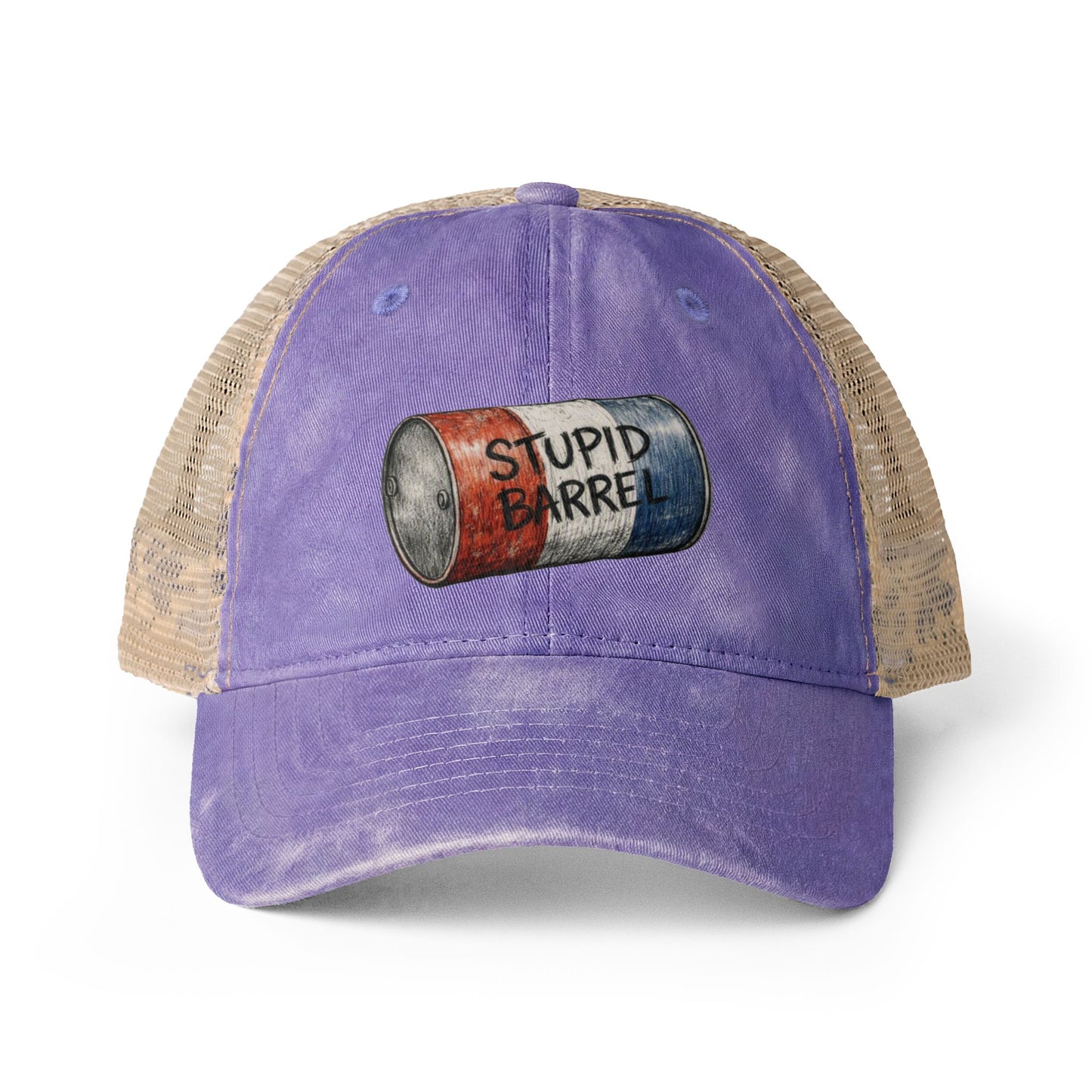 Women's "Stupid Barrel" Washed Mesh-Back Cap - One Size fits All
