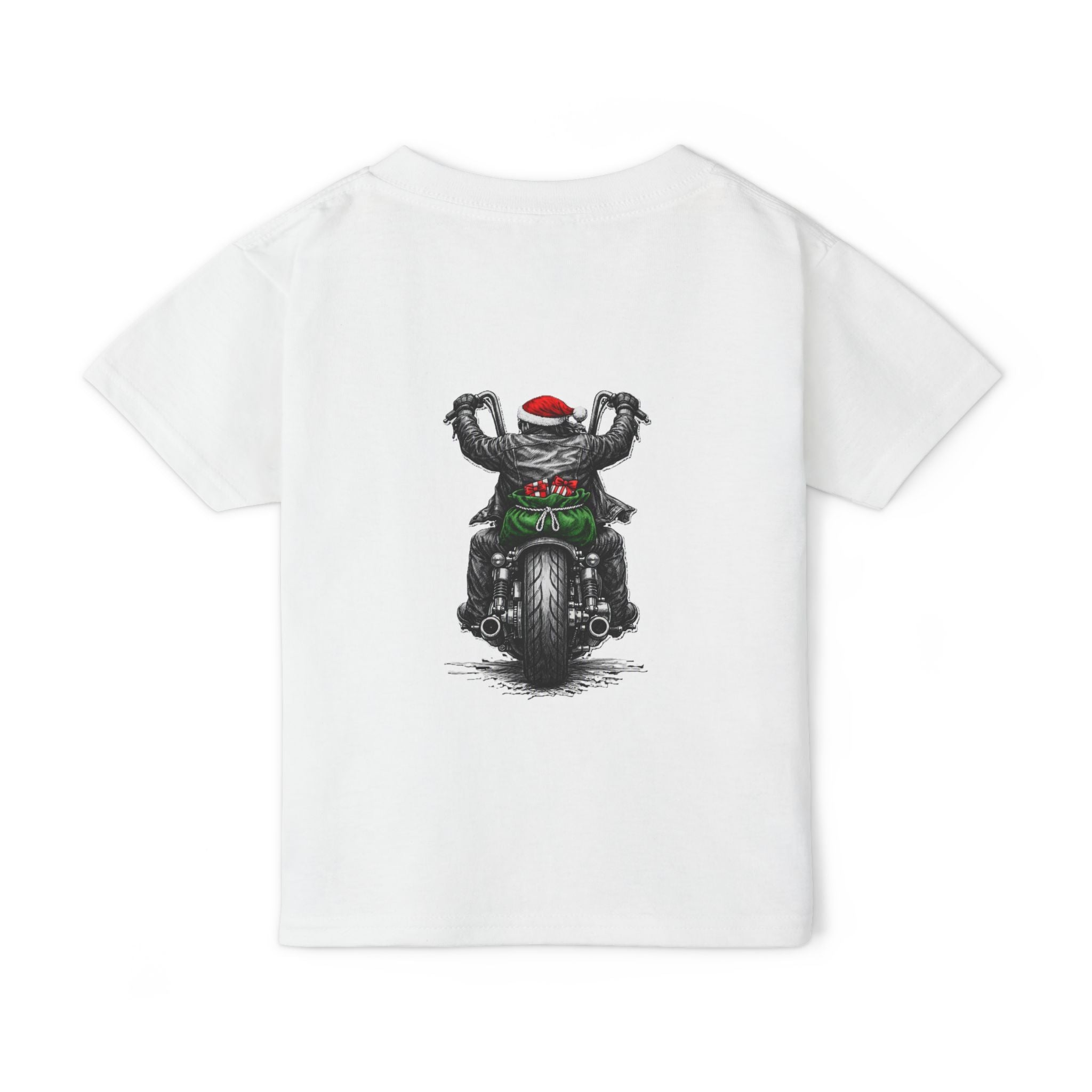 Toddler T‑Shirt — Ride Hard Santa Motorcycle Christmas Tee
