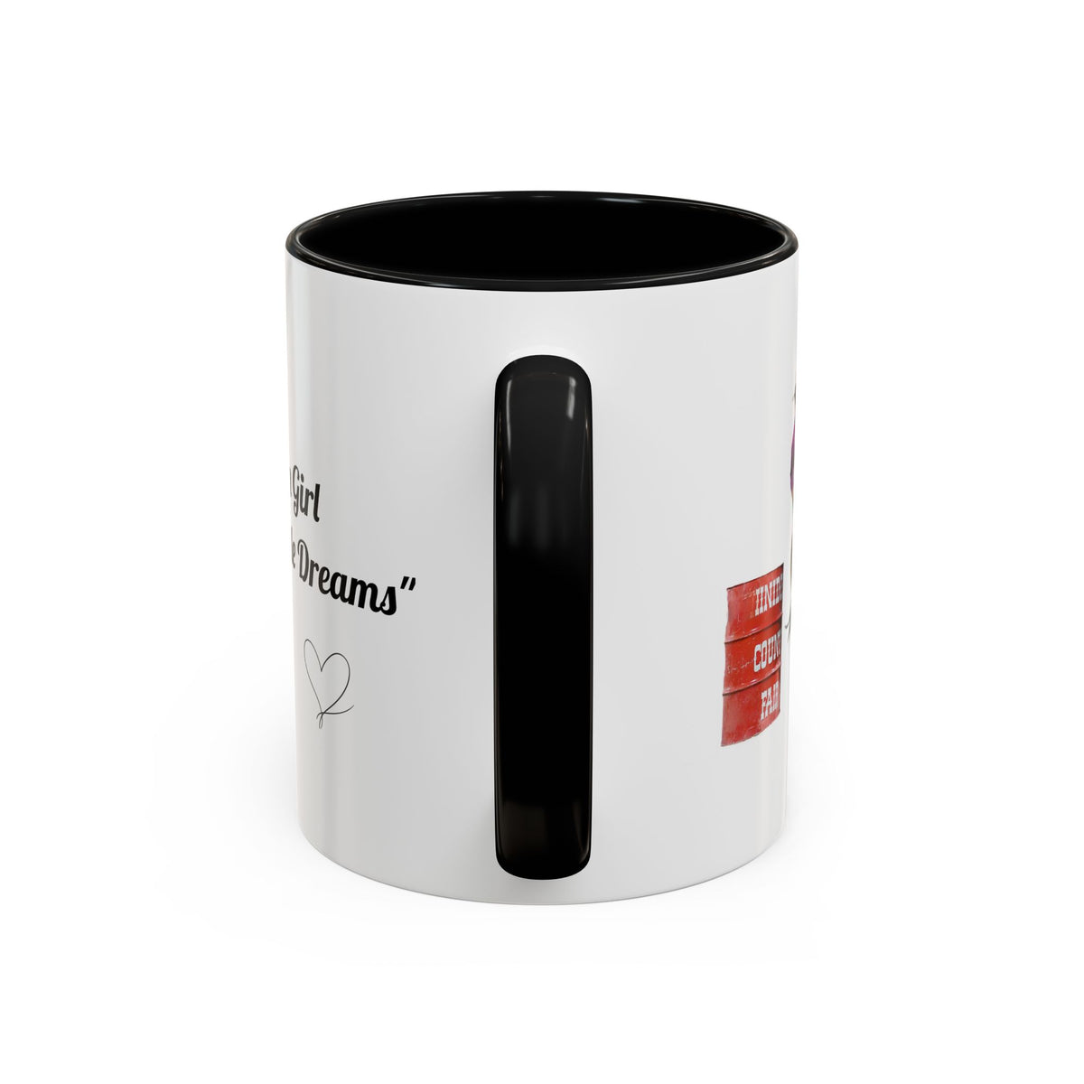 Barrel Racing Dreams Coffee Mug — "Small Town Girl, Big Buckle Dreams" Accent Mug