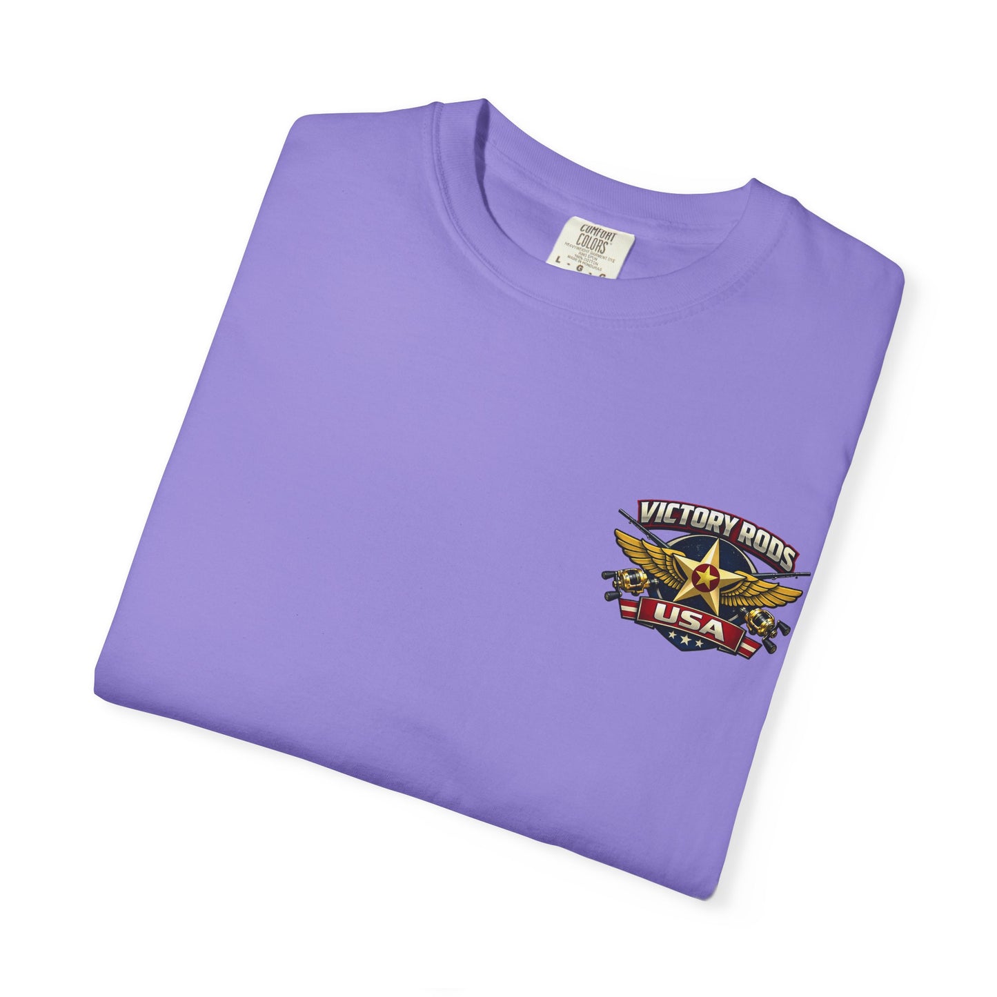 Victory Rods "Dorado Doris" Fishing T-Shirt — Retro Pinup Angler Tee