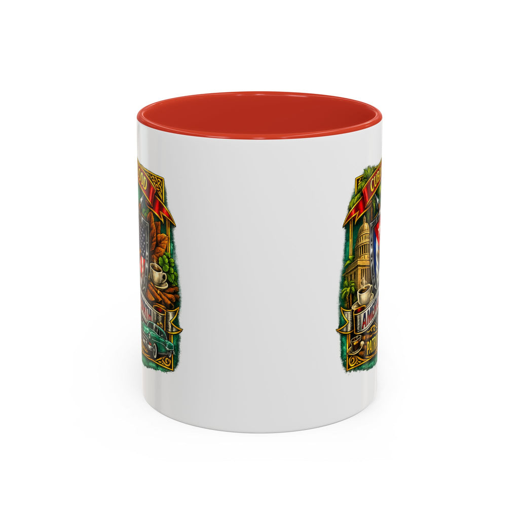 Cuban/American Pride - Cuban by Blood, American by Birth Accent Coffee Mug (11/15oz)