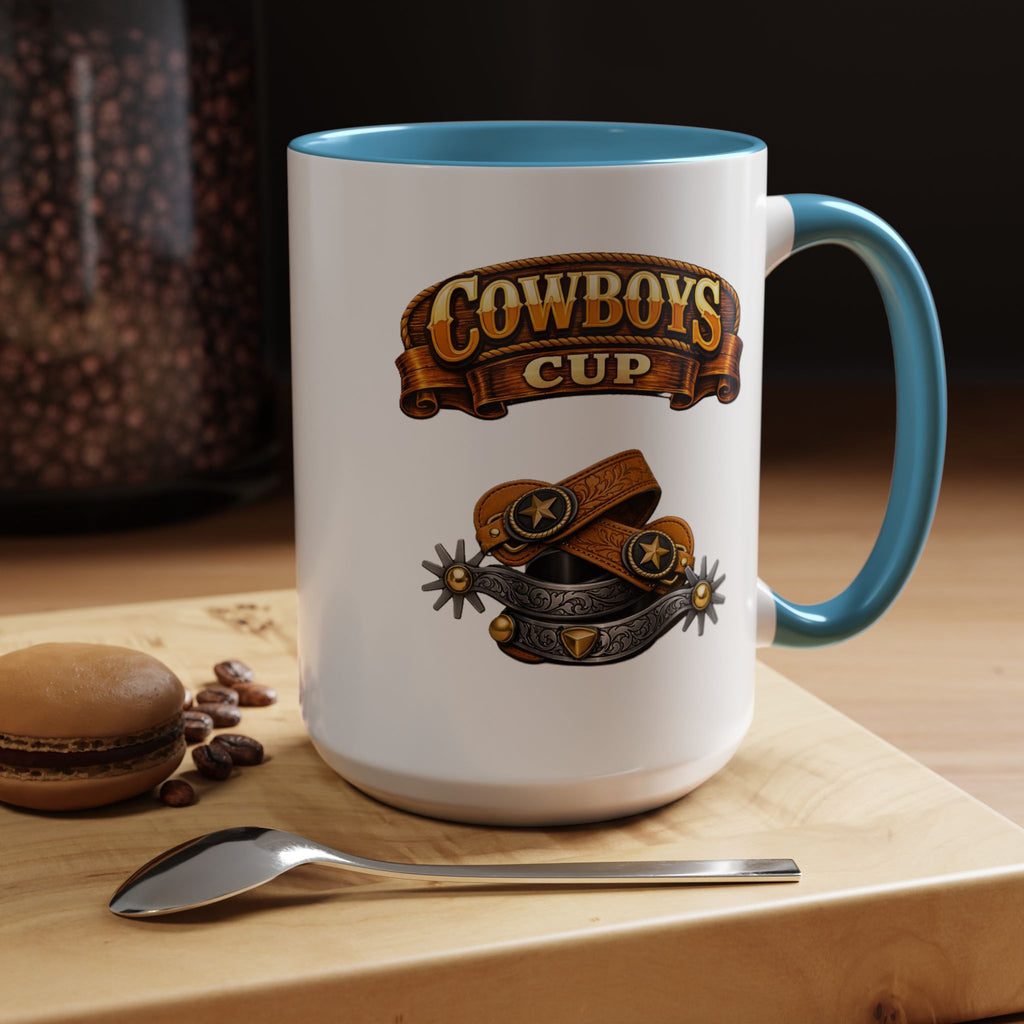 Cowboys Cup Coffee Mug — Western Spur & Leather Design (11/15oz)