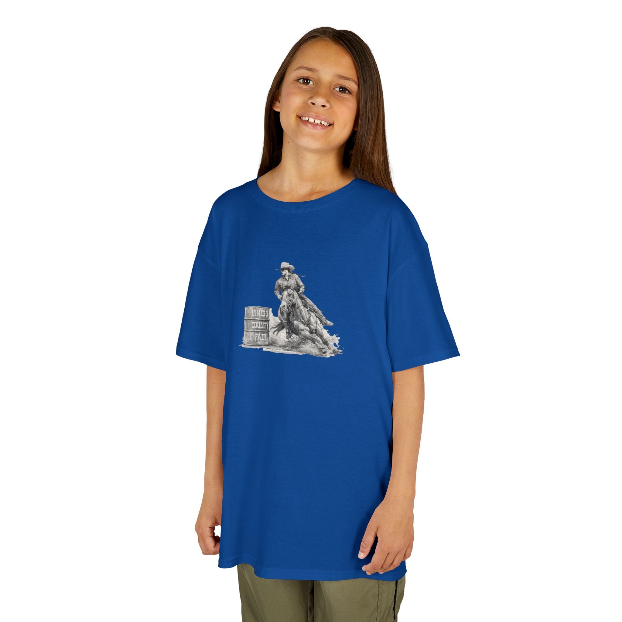 Kids T-Shirt — 'Always Keep Your Eye On the Next Barrel' Cowgirl Graphic