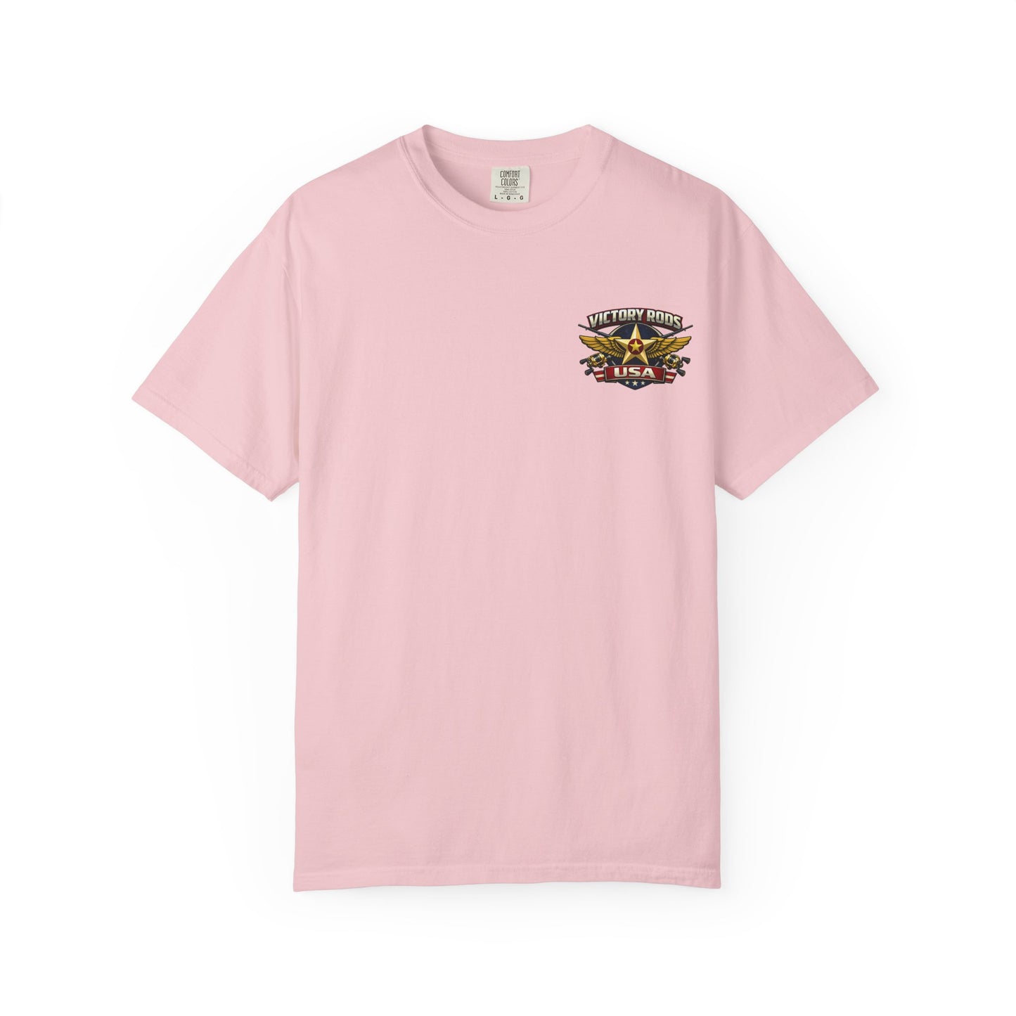 Victory Rods "Dorado Doris" Fishing T-Shirt — Retro Pinup Angler Tee