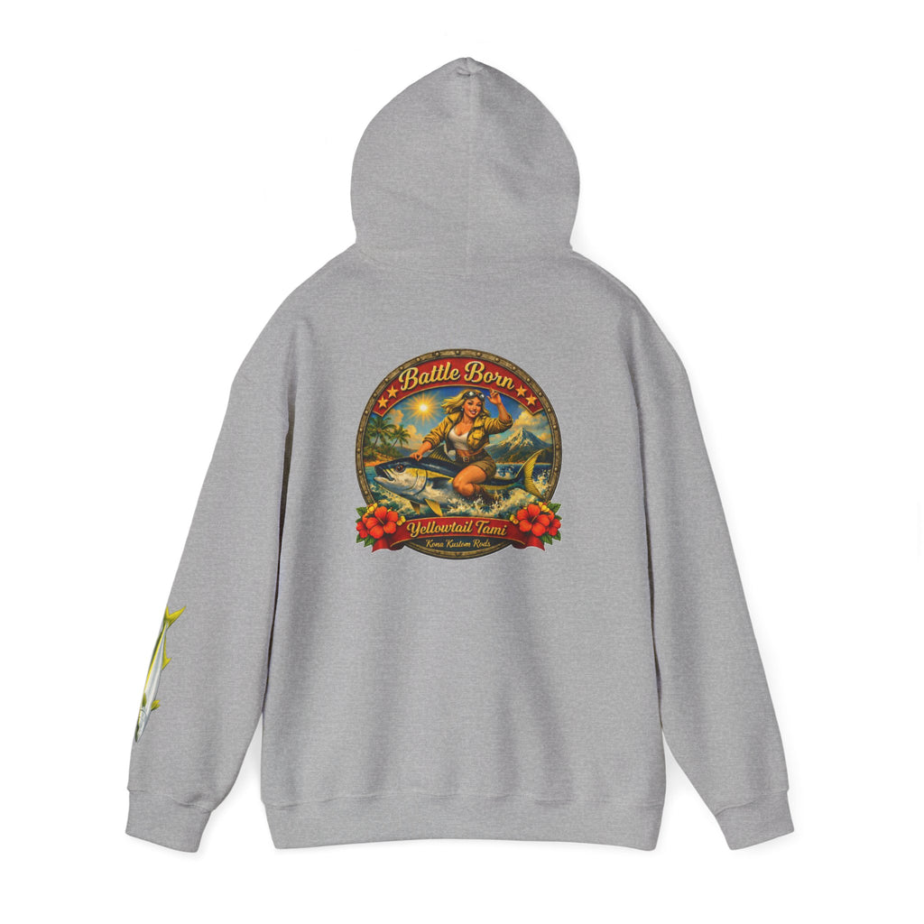 Kona Kustom Rods "Yellowtail" Hoodie — Kona Kustom Rods Pullover