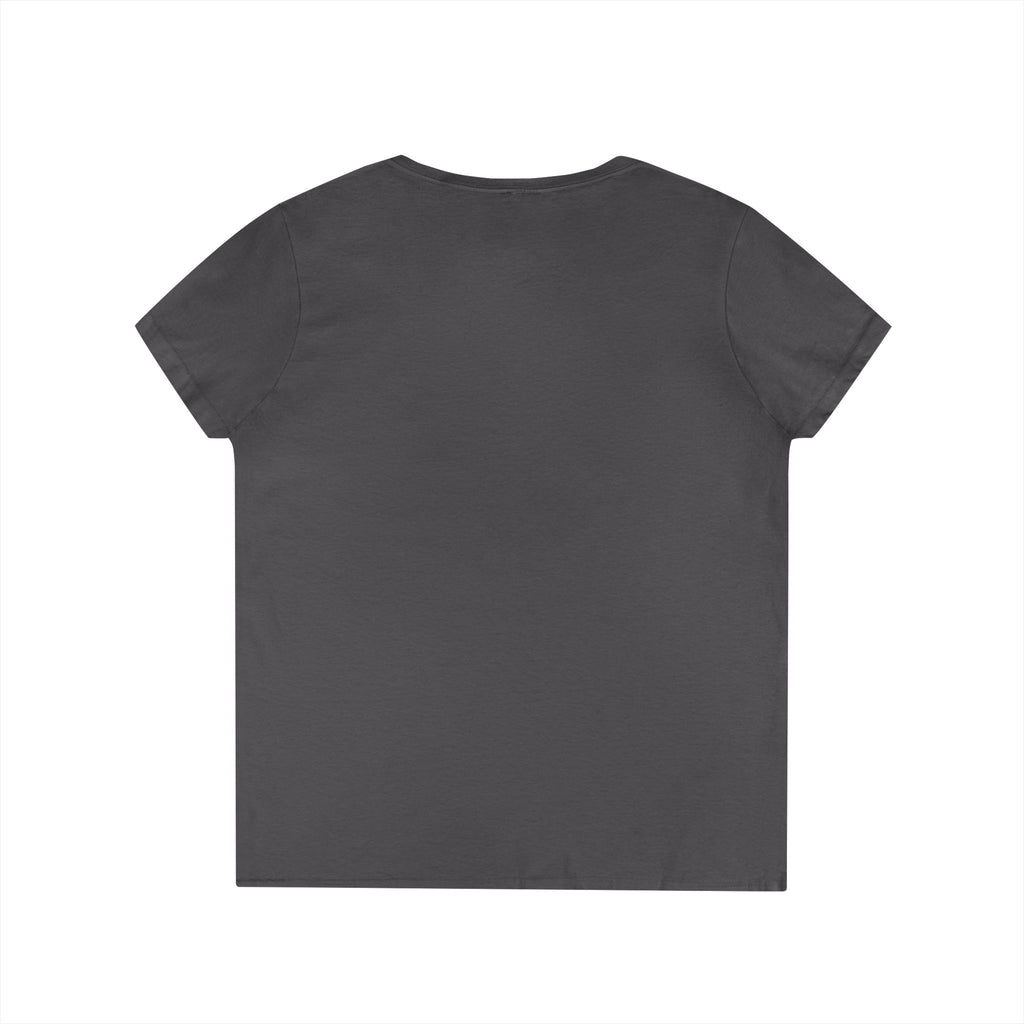 Floral Autumn Colors Bull Skull V-Neck Tee