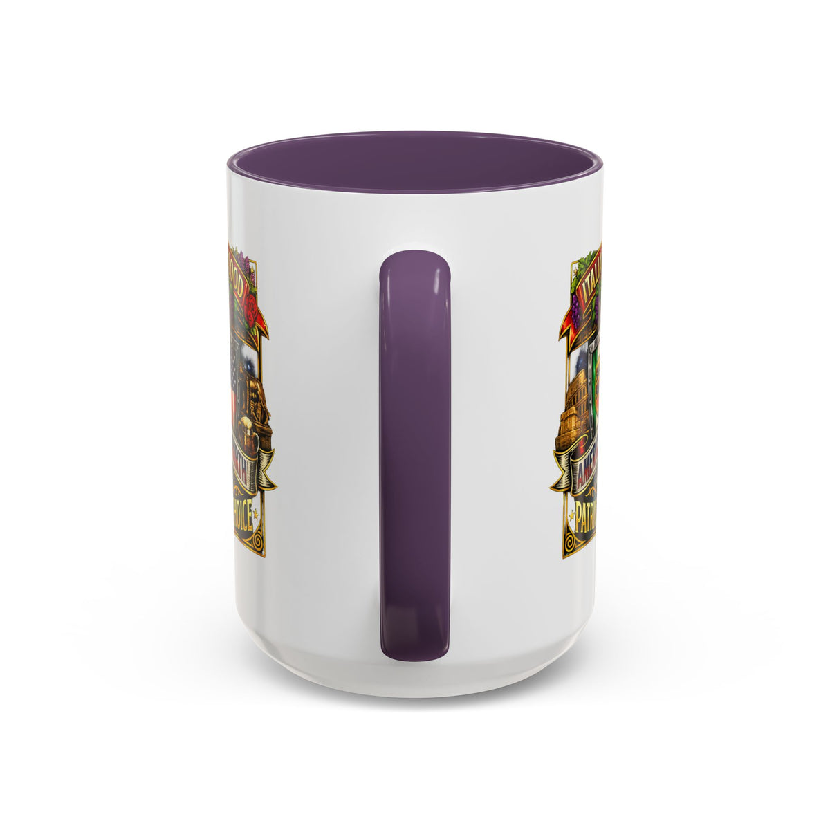 Italian by Blood American by Birth "Patriot by Choice" Accent Coffee Mug (11/15oz)