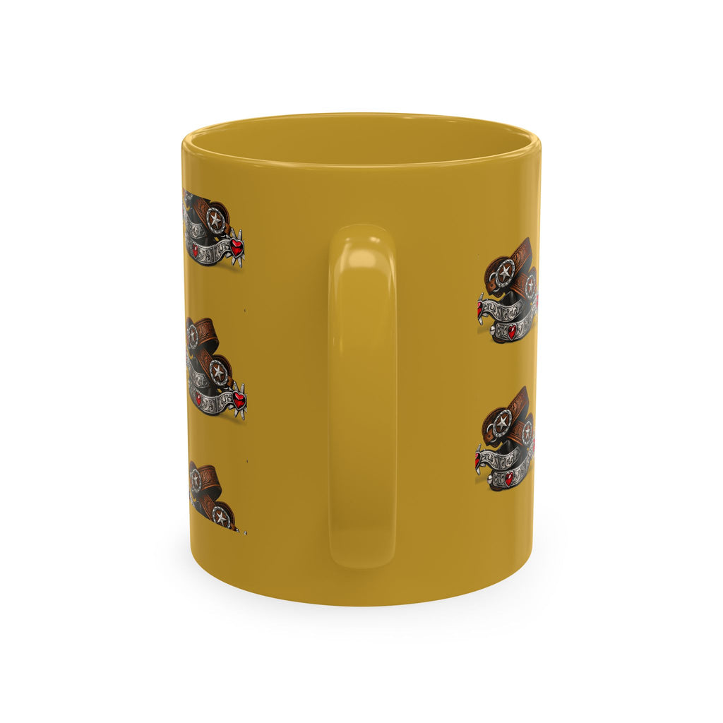Cowgirl Spur Designed Ceramic Mug — Coffee Cup 11oz