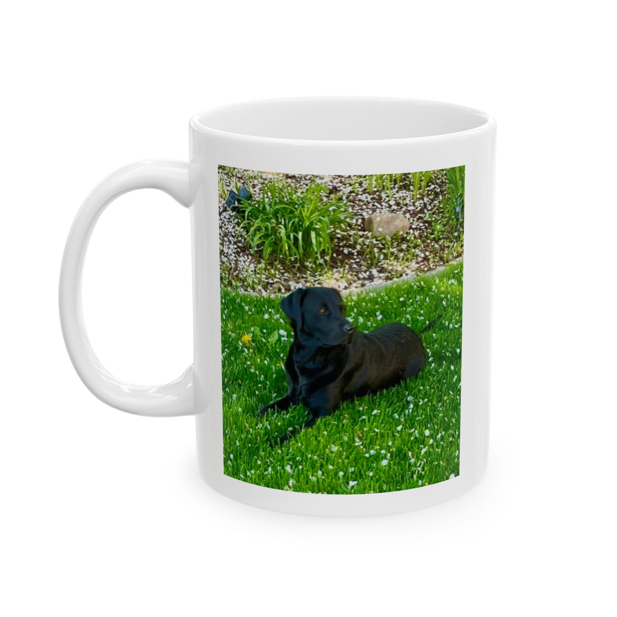 Labrador Photo Ceramic Mug with Poem – Pet-Inspired Coffee Cup (11oz/15oz)