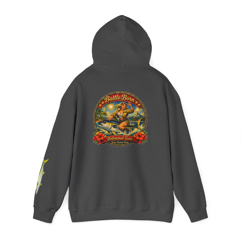 Kona Kustom Rods "Yellowtail" Hoodie — Kona Kustom Rods Pullover