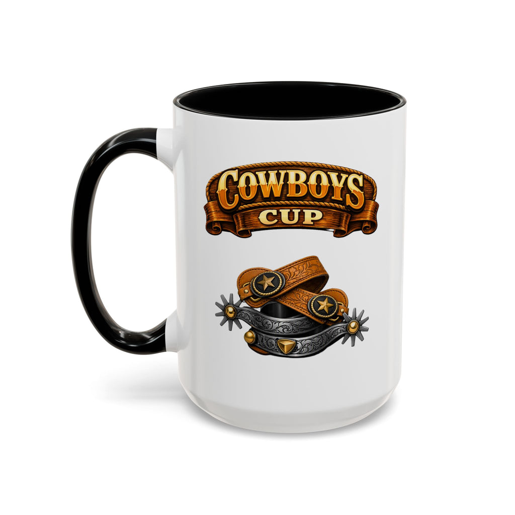 Cowboys Cup Coffee Mug — Western Spur & Leather Design (11/15oz)
