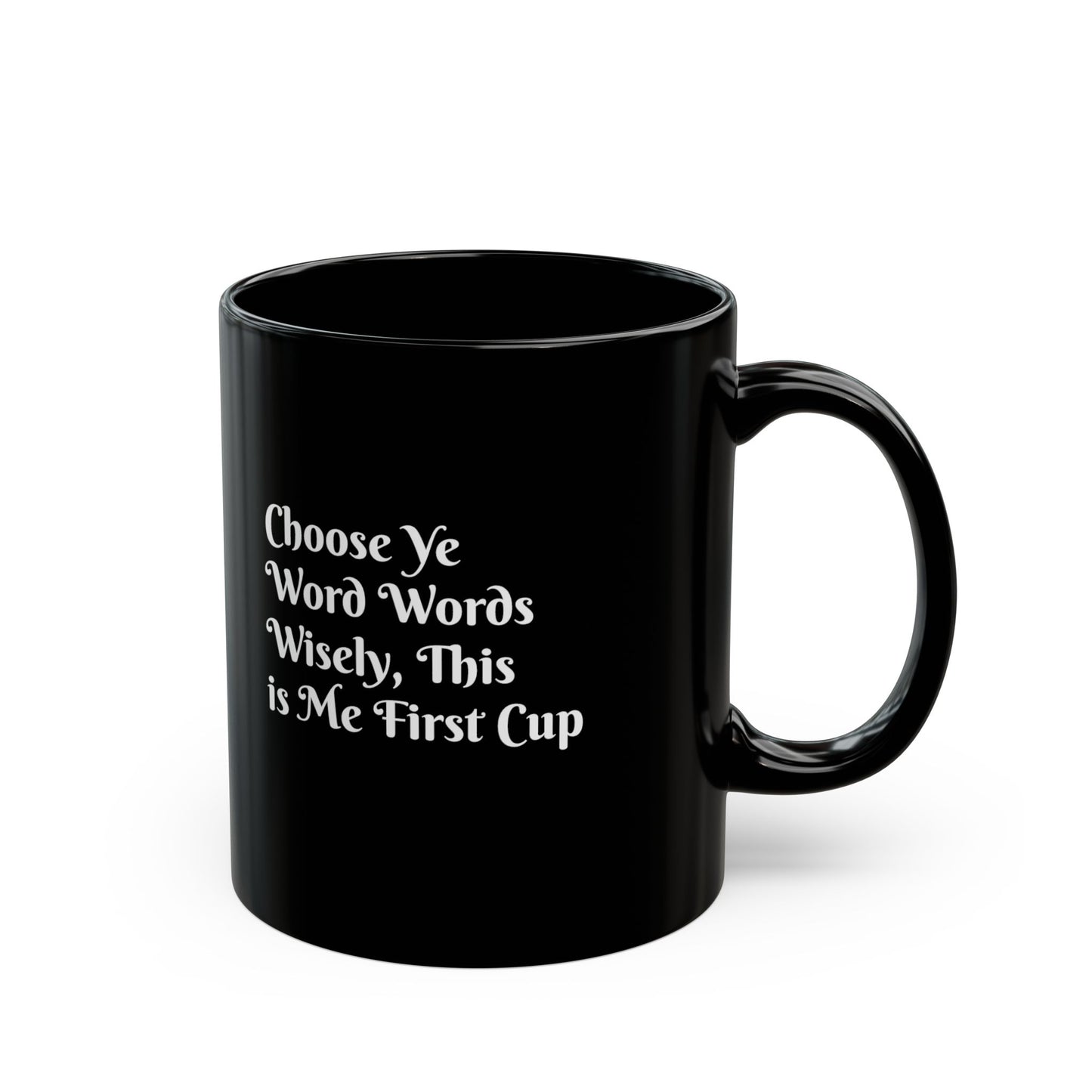 Skull & Crossbones Pattern Mug — Black Coffee Cup (11oz/15oz)