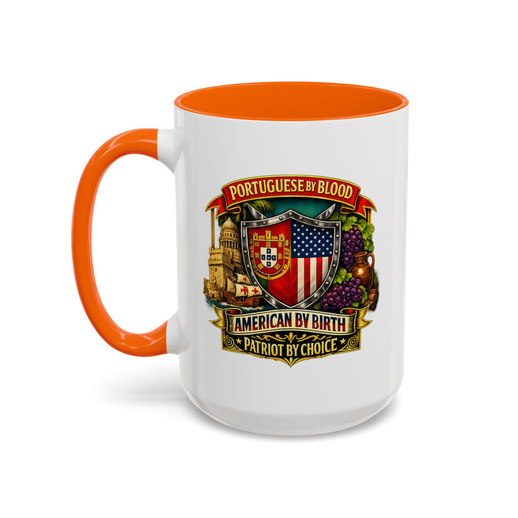 Portuguese/American Pride Mug - Coffee Ceramic Mug