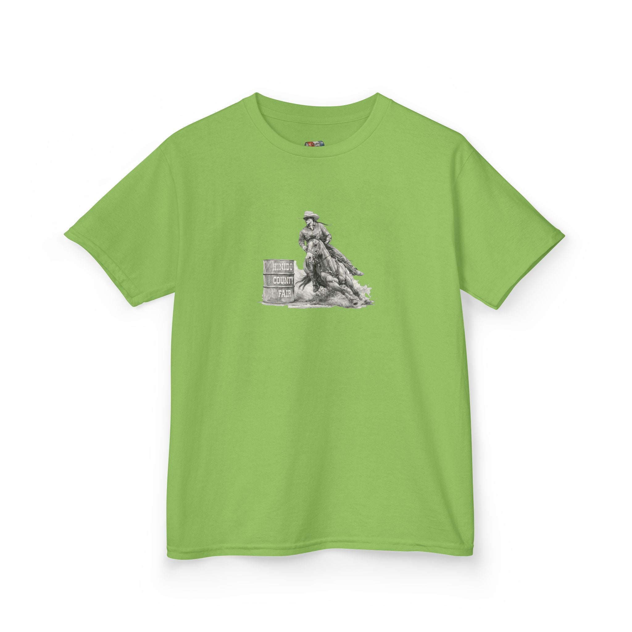 Kids T-Shirt — 'Always Keep Your Eye On the Next Barrel' Cowgirl Graphic