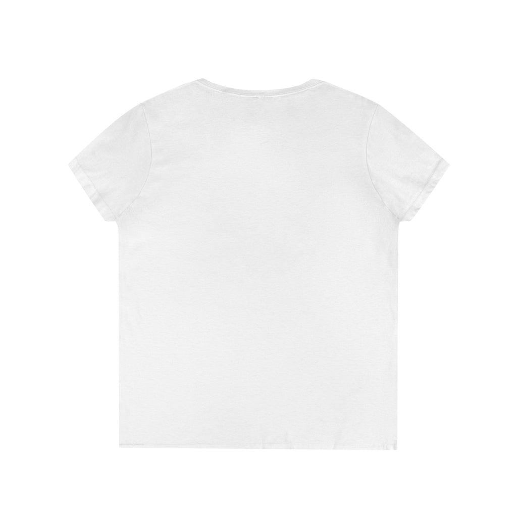 Floral Autumn Colors Bull Skull V-Neck Tee