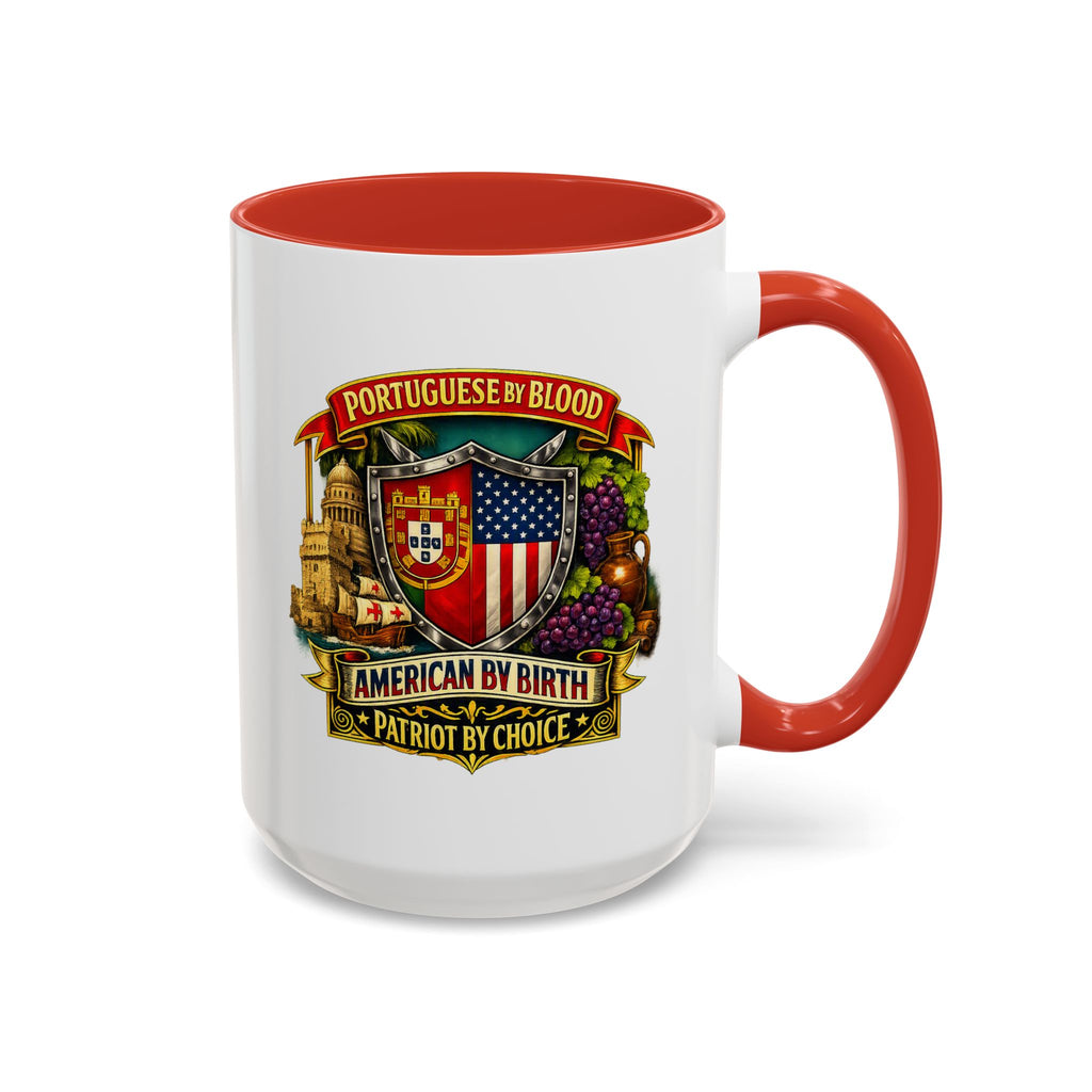 Portuguese/American Pride Mug - Coffee Ceramic Mug